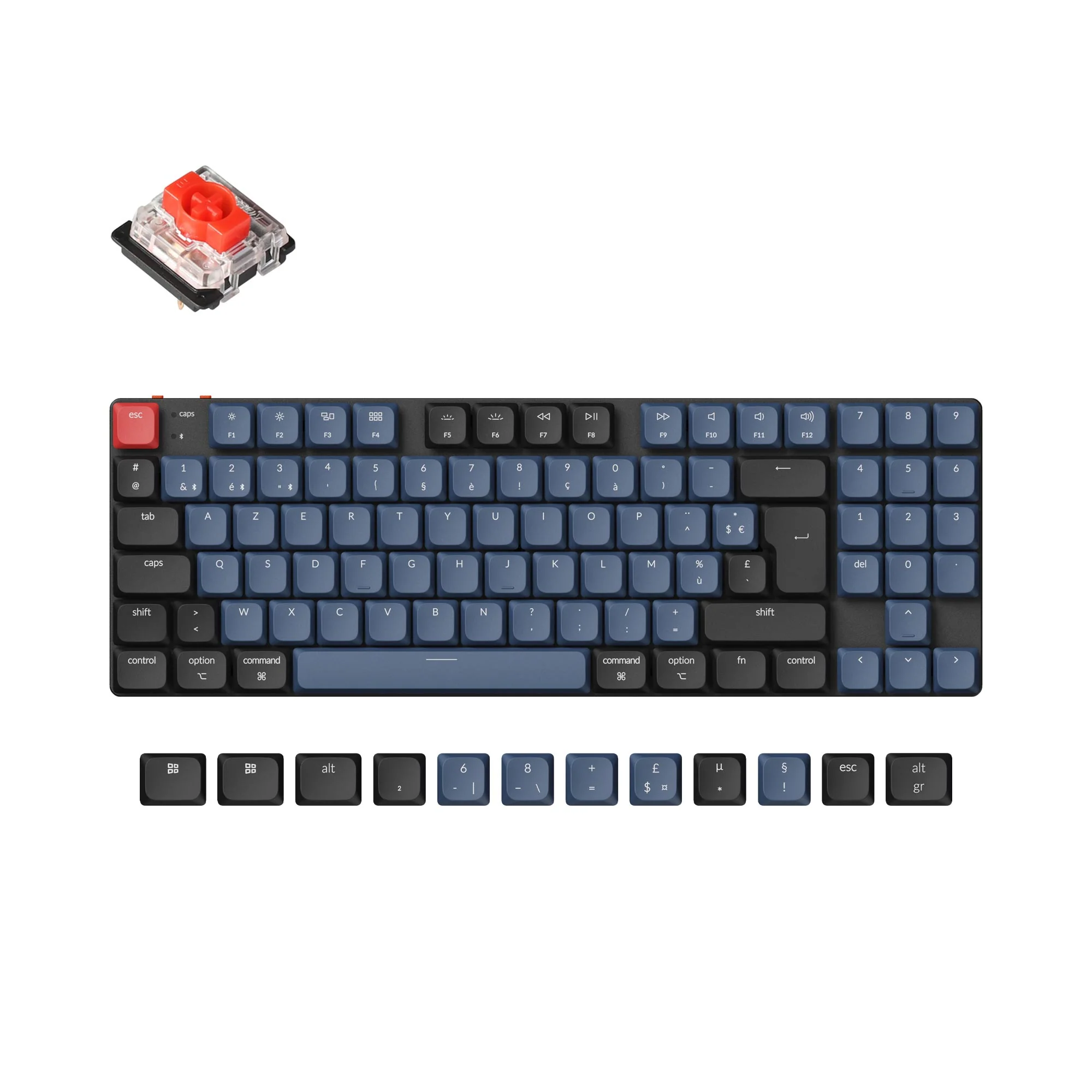 Teclado mecánico inalámbrico personalizado Keychron K13 Pro QMK/VIA - Colección de distribución ISO