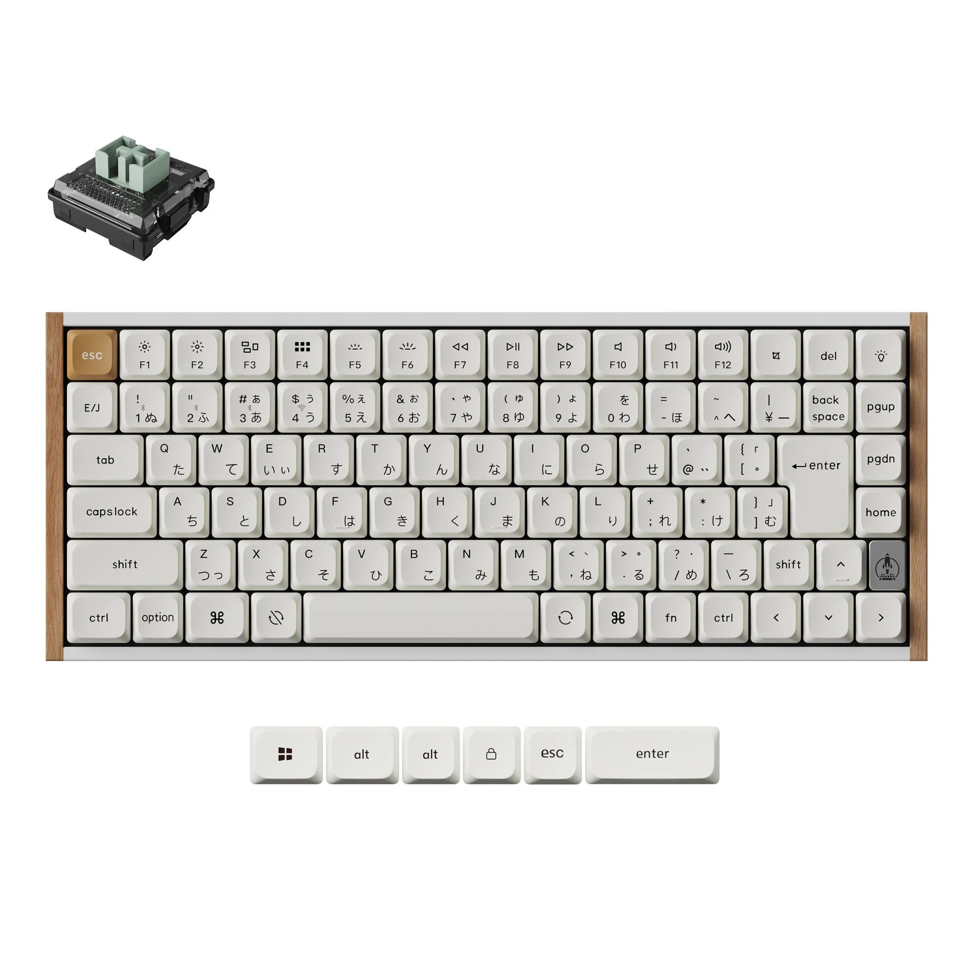 Keychron K3 HE langaton magneettikytkinnäppäimistö (Japanin JIS-asettelu)