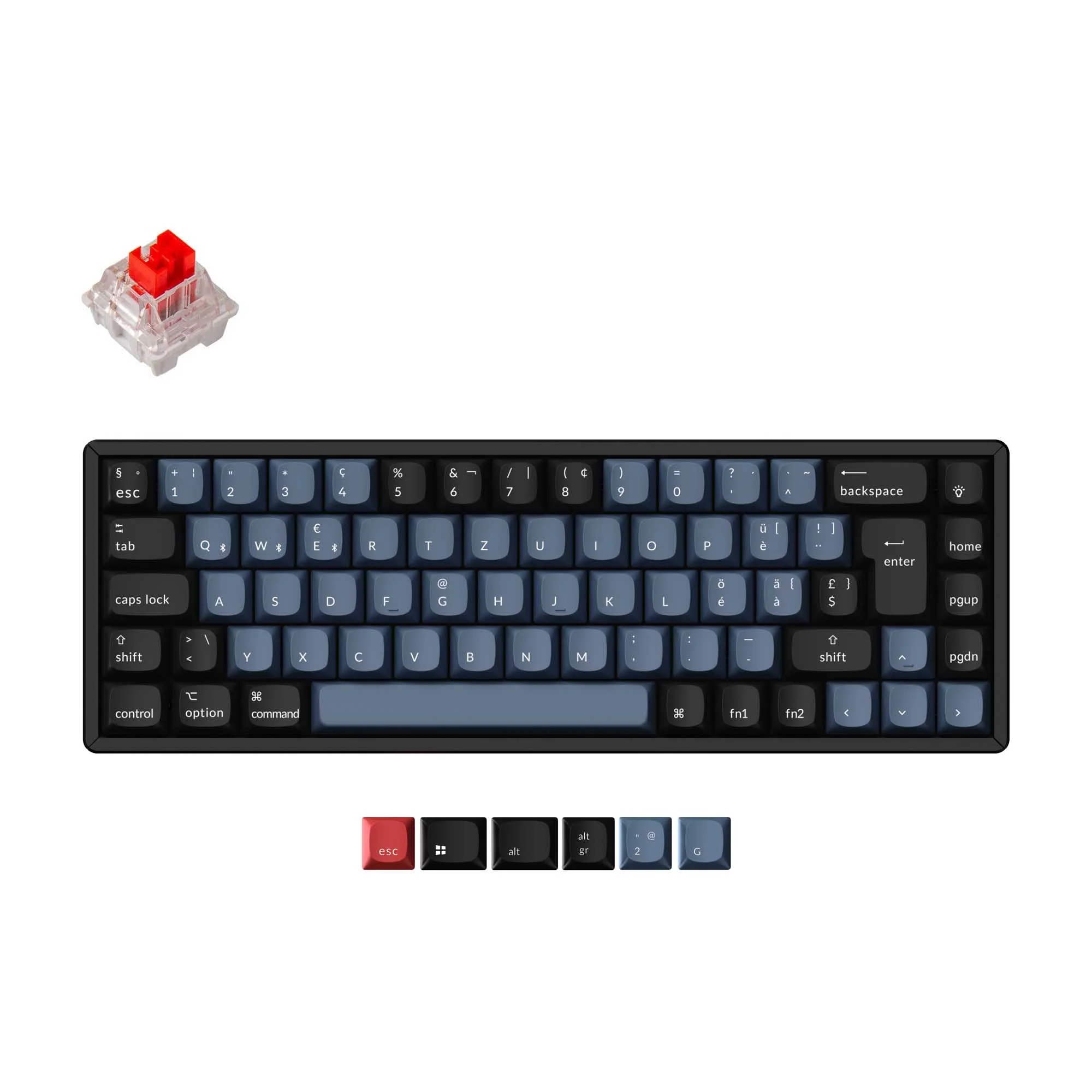 Keychron K6 Pro QMK/VIA Teclado Mecânico Sem Fio Coleção Layout ISO