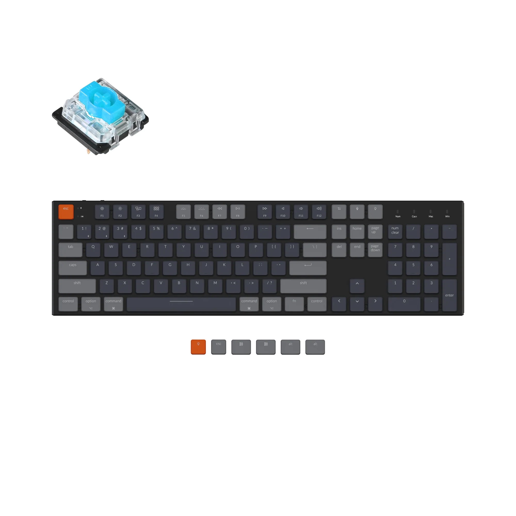 Teclado mecánico inalámbrico Keychron K5