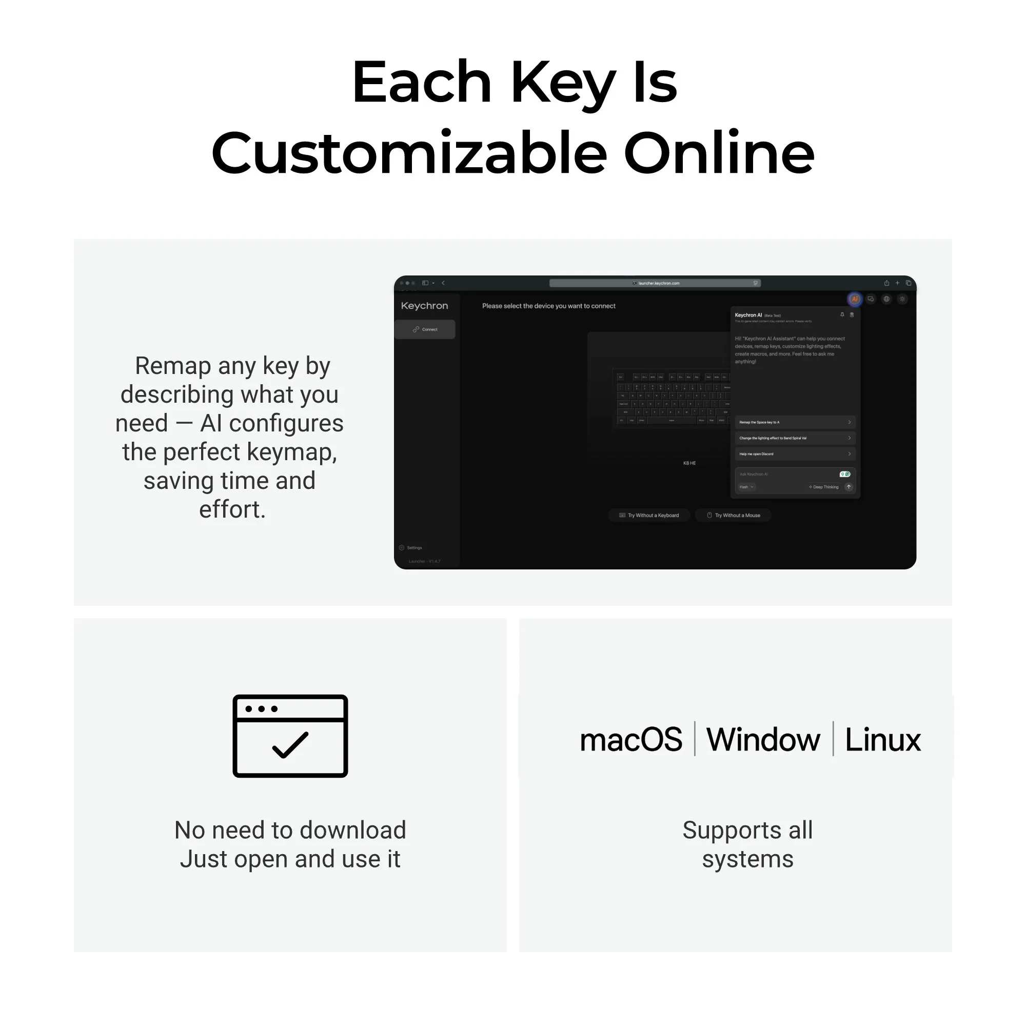 Keychron K8 HE Teclado Inalámbrico Personalizable con Interruptores Magnéticos - Edición Especial Todo Madera