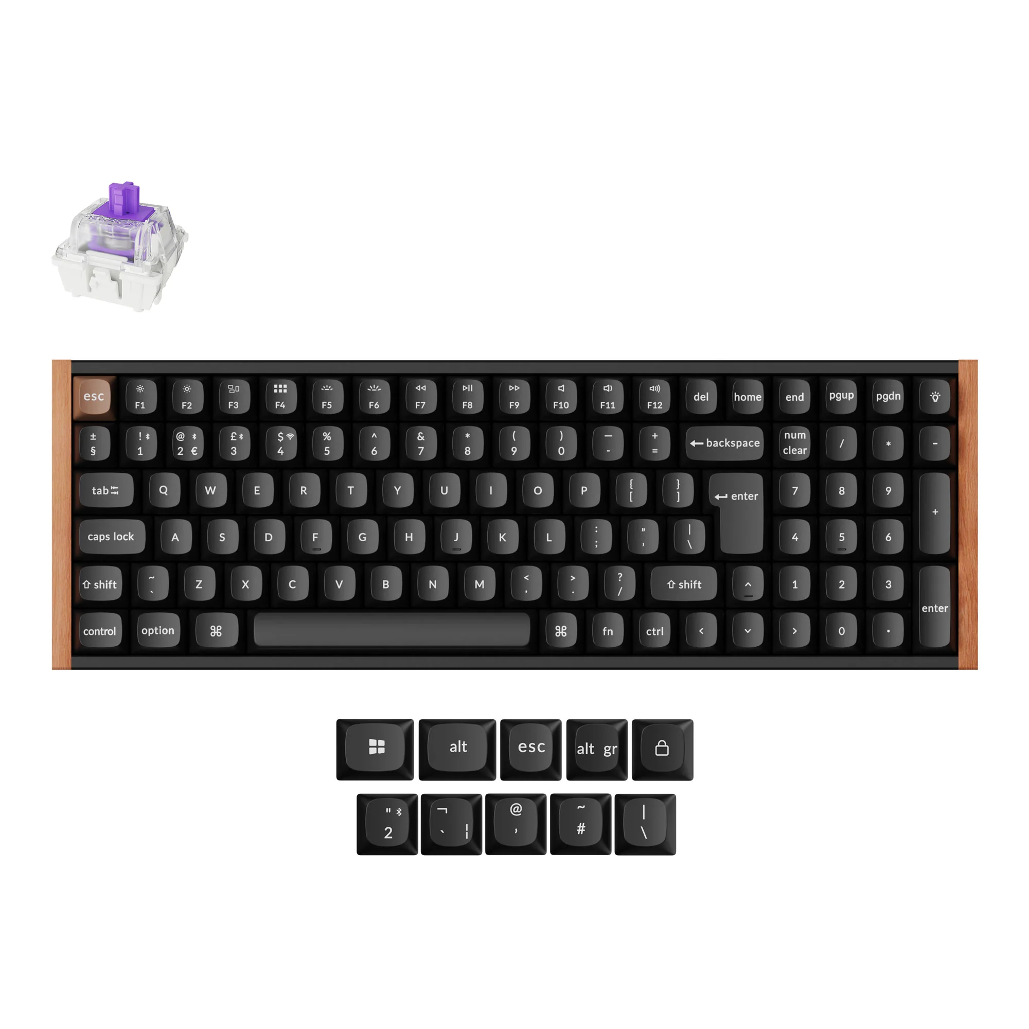 Keychron K4 HE Teclado sem fio personalizável com switch magnético, layout ISO - Coleção
