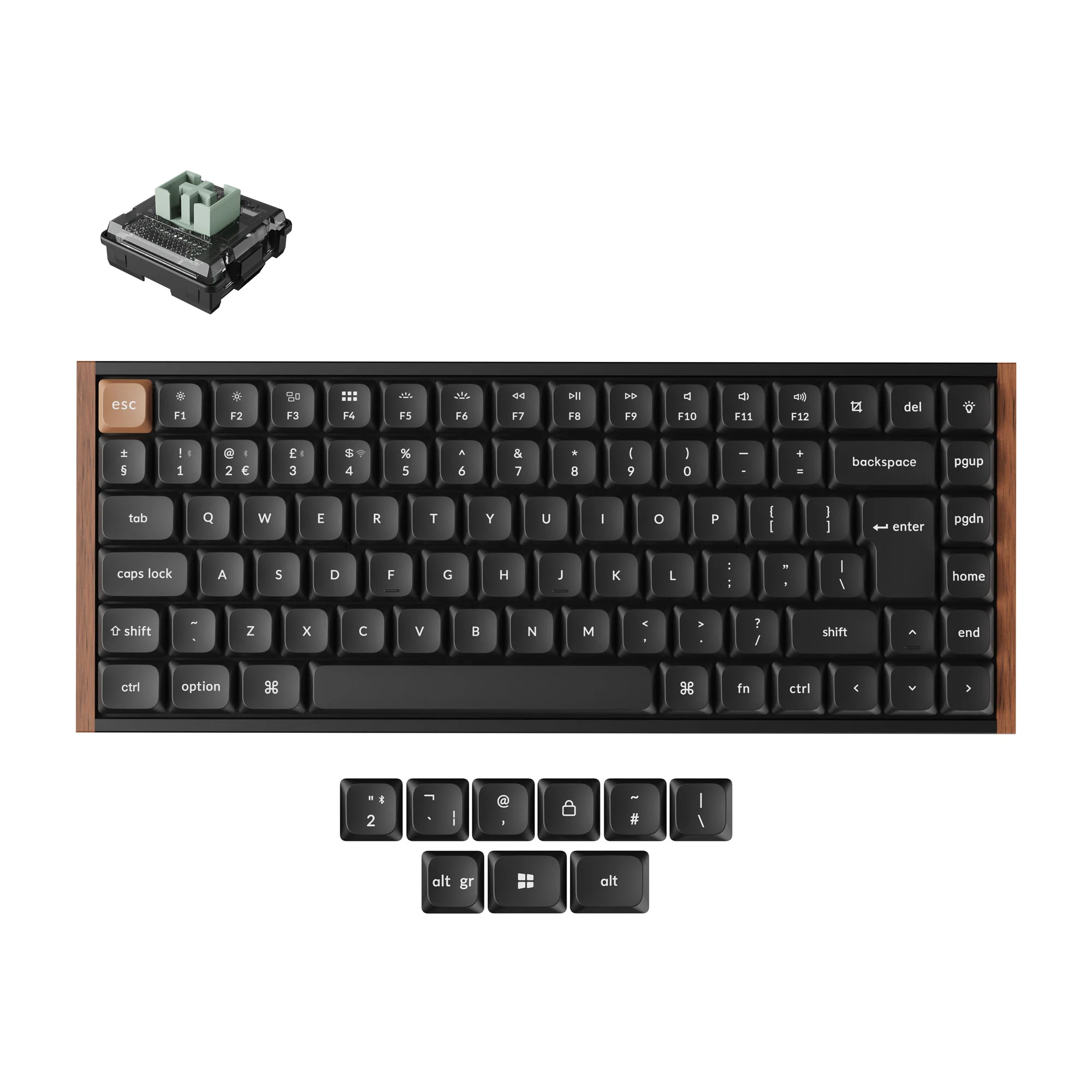 Teclado Personalizado Sem Fio Keychron K3 HE com Interruptores Magnéticos