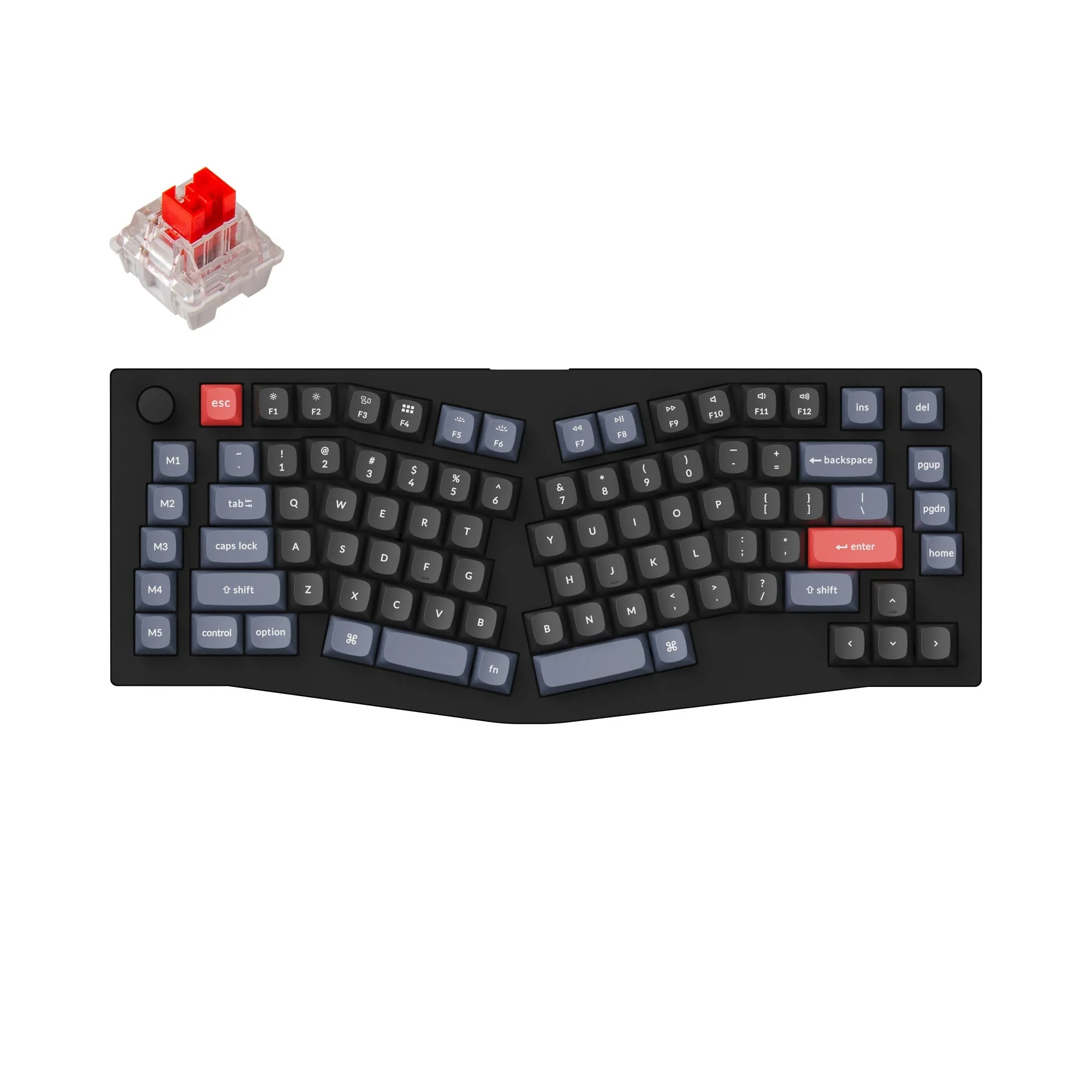 Keychron V10 (Alice-asettelu) QMK Custom -mekaaninen näppäimistö
