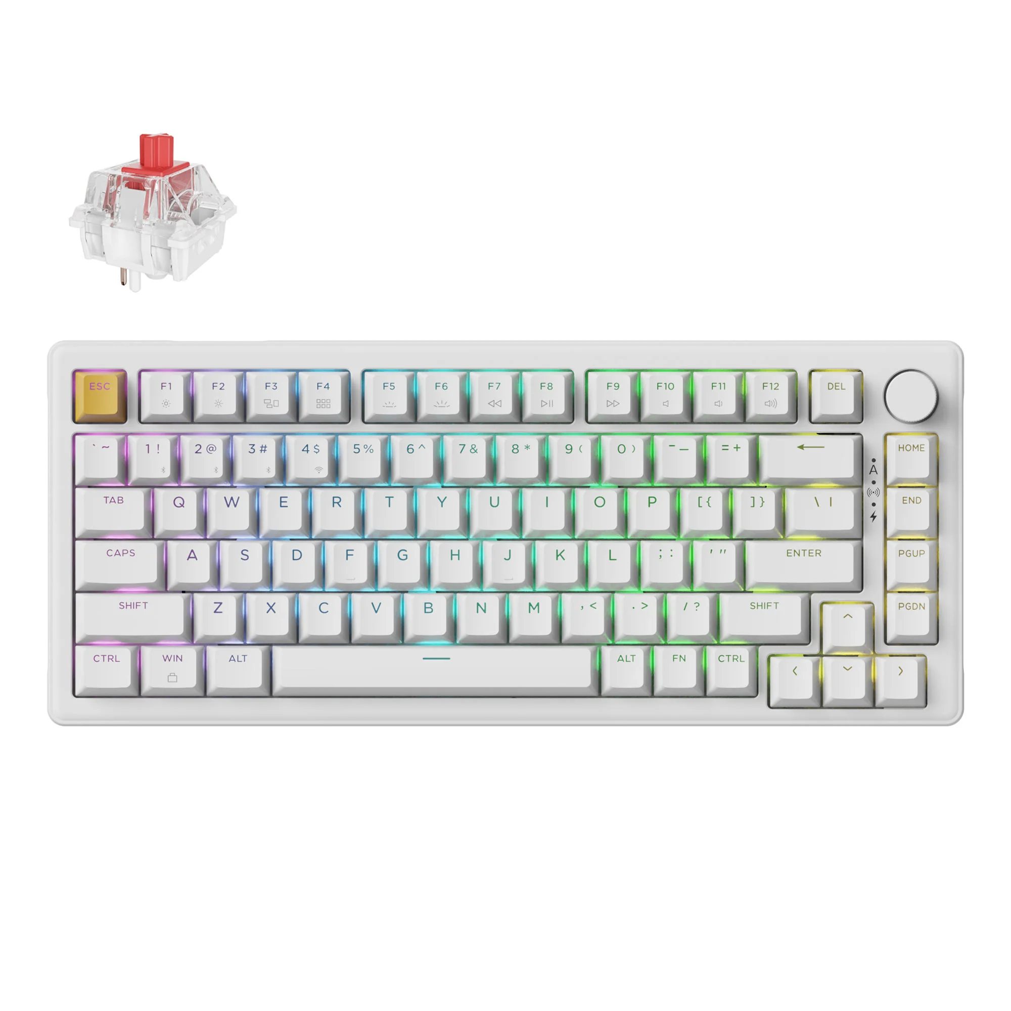 Keychron J2 QMK trådløst mekanisk tastatur