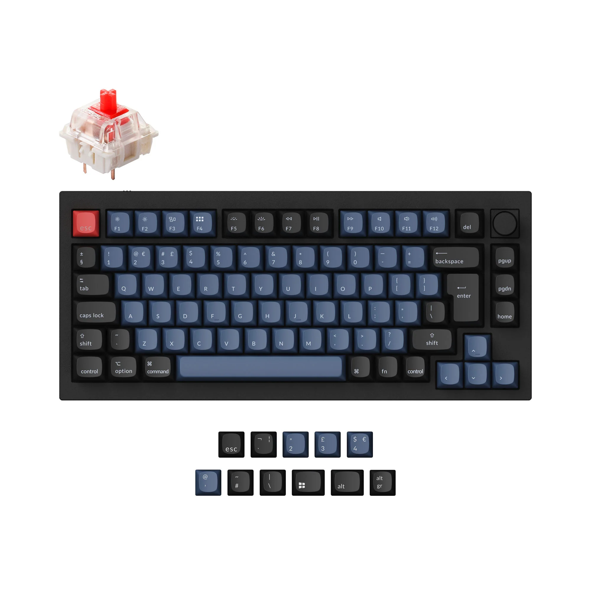Keychron Q1 QMK Teclado Mecánico Personalizado Colección de Distribución ISO