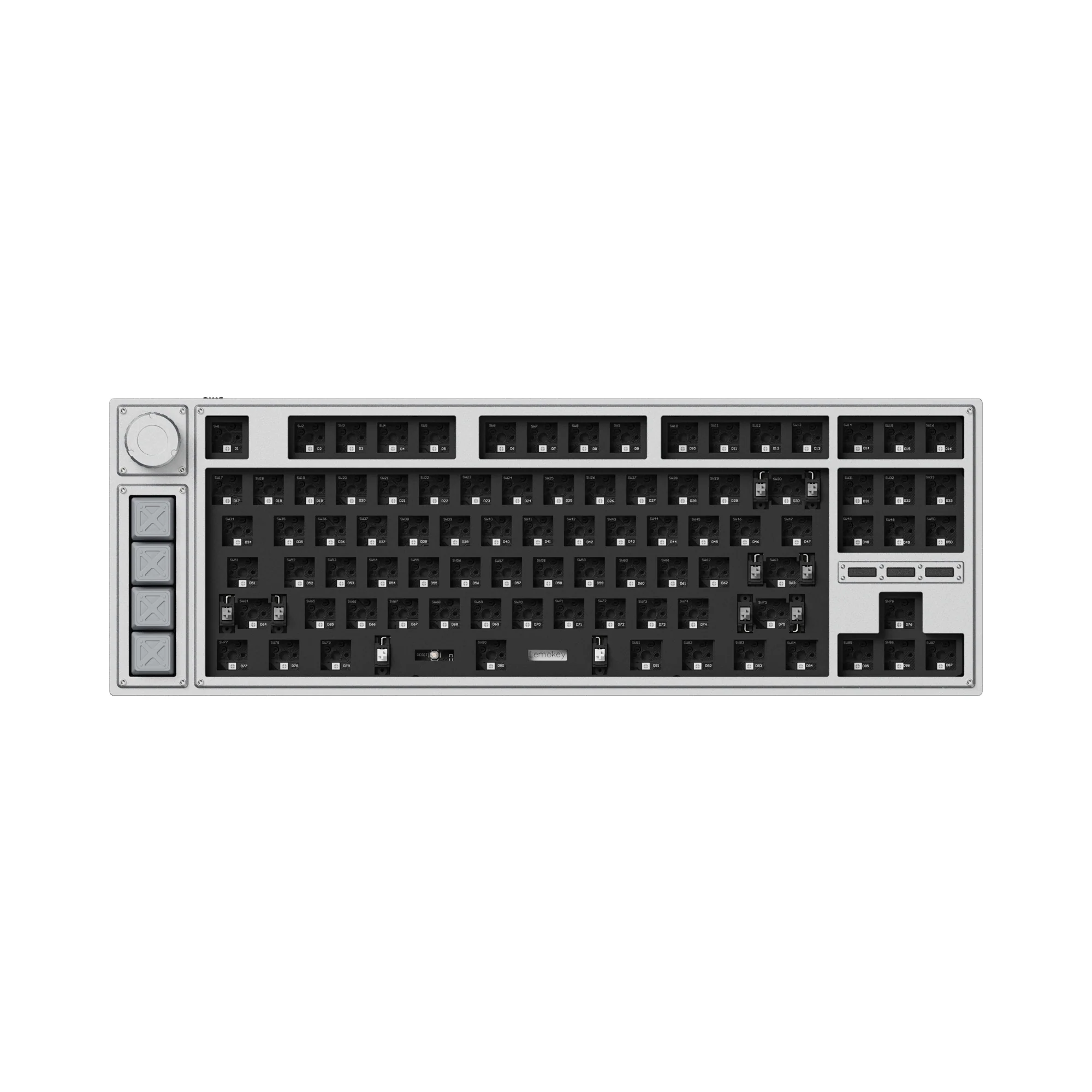 Teclado Mecânico Personalizado Sem Fio Lemokey L3 QMK/VIA