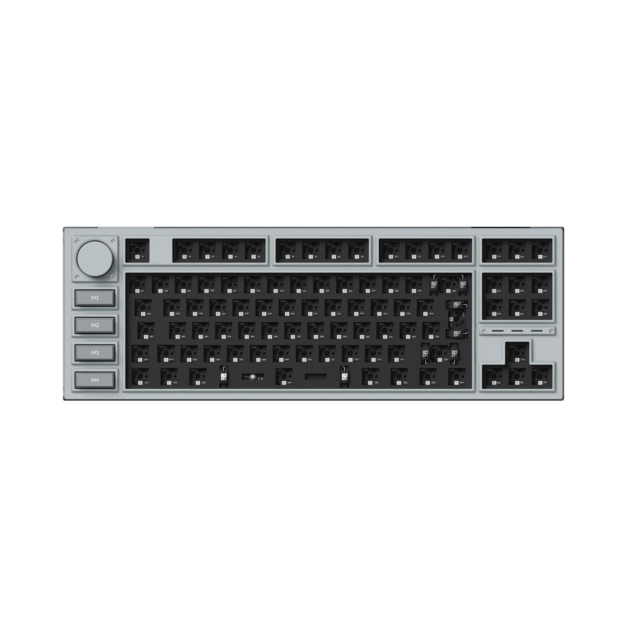 Coleção de Teclado Mecânico Personalizado Sem Fio Keychron Q3 Pro QMK/VIA com Layout ISO