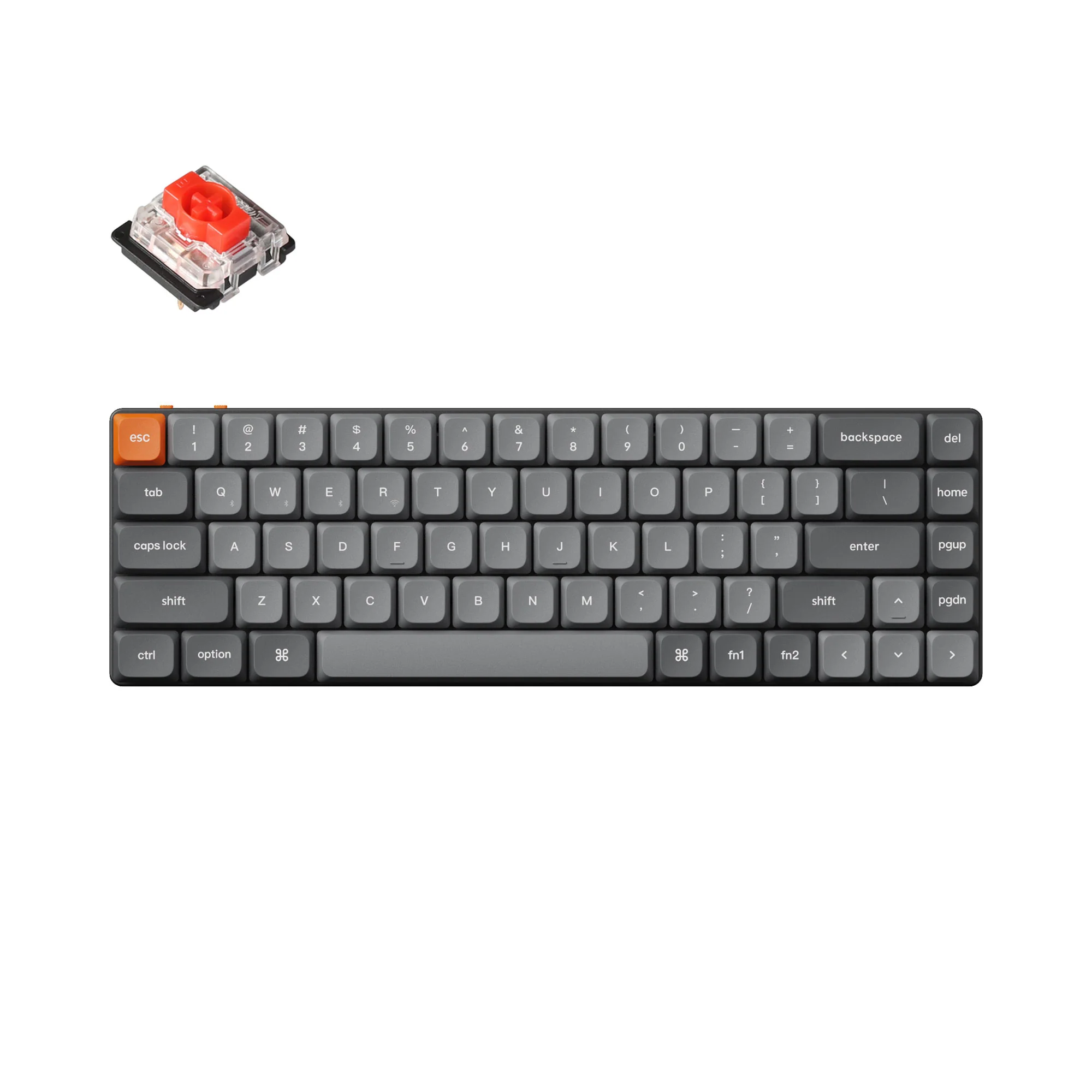 Keychron K7 Max QMK/VIA langaton mukautettu mekaaninen näppäimistö