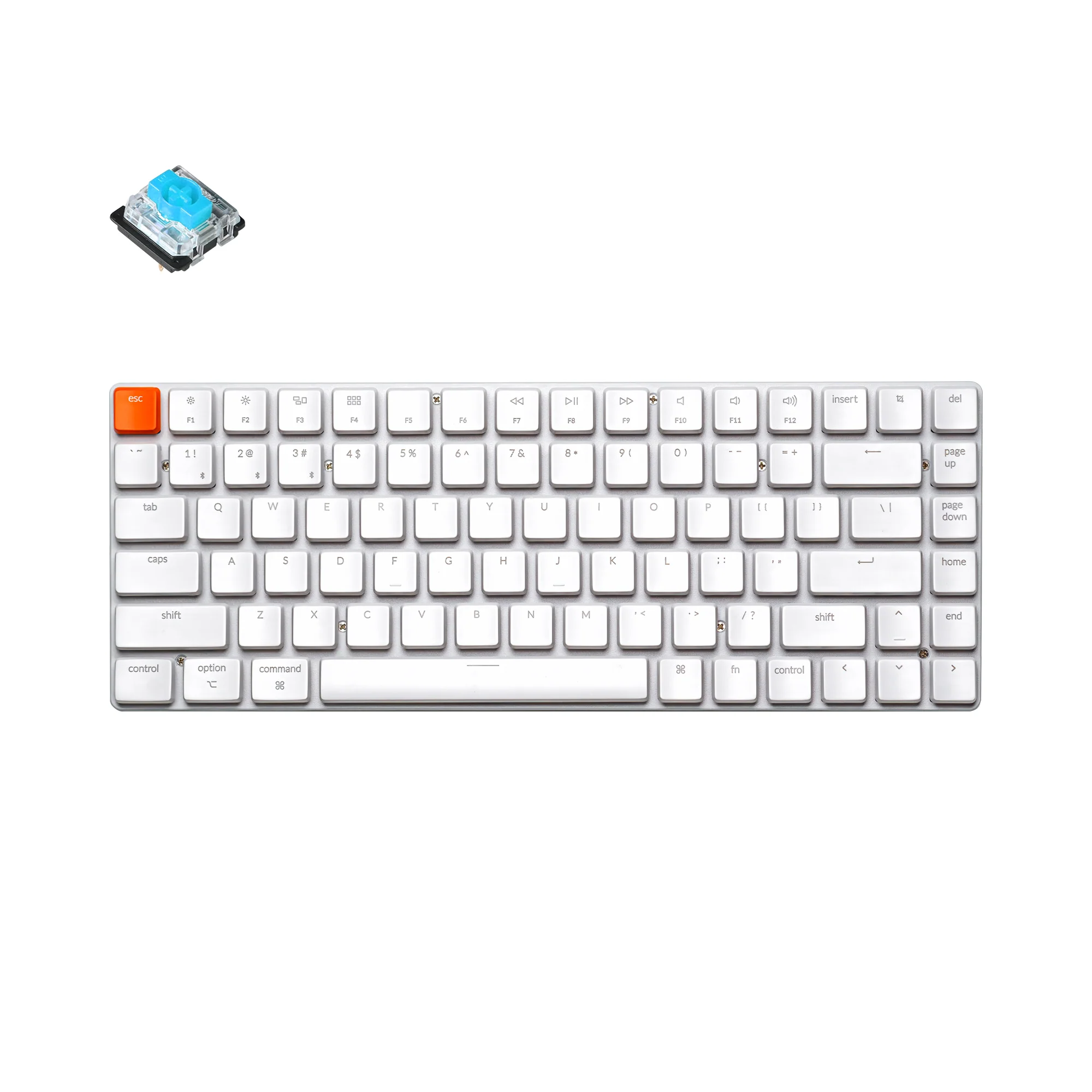Bezprzewodowa klawiatura mechaniczna Keychron K3 Ultra-slim bez podświetlenia (Wersja 2)