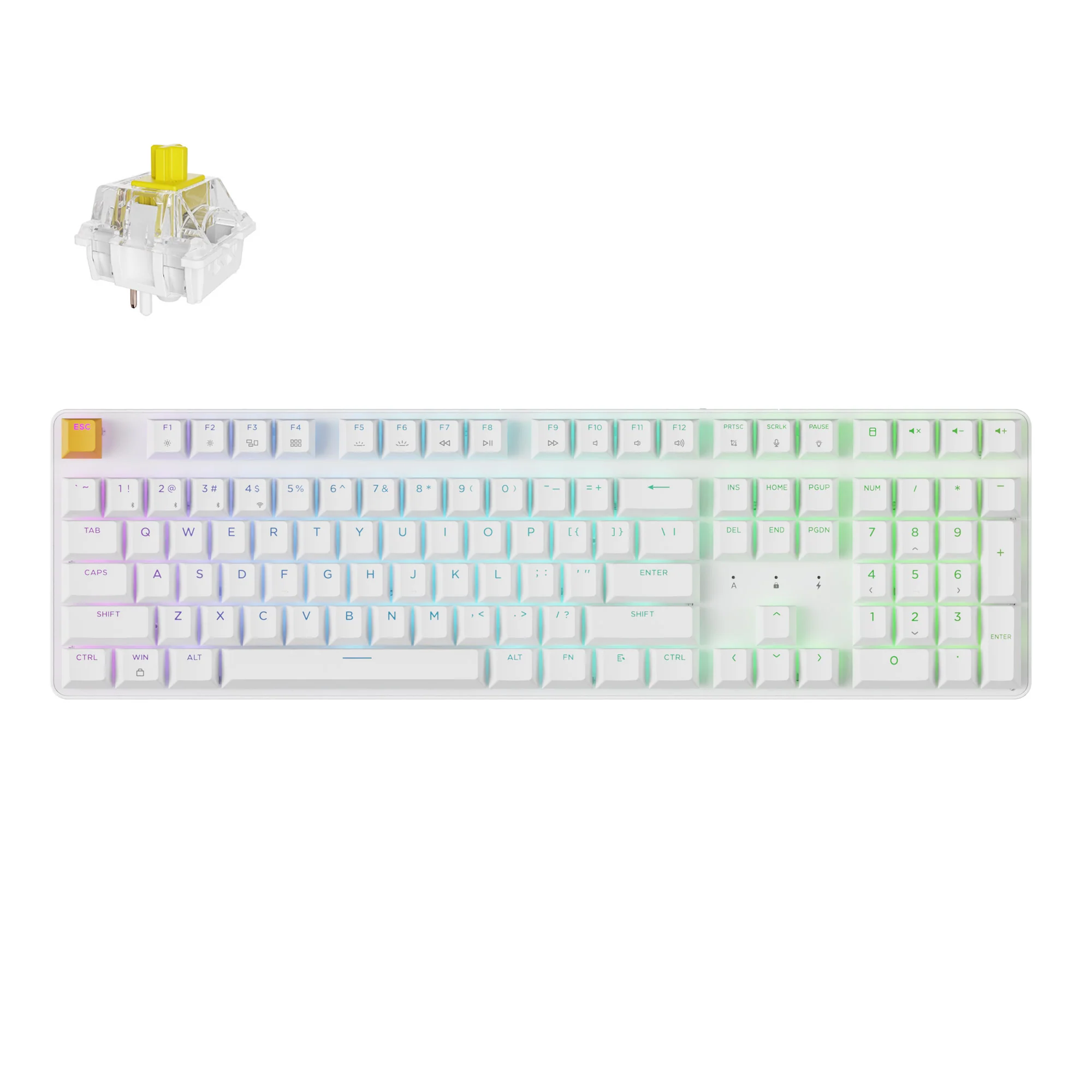 Keychron J5 Teclado mecánico inalámbrico QMK