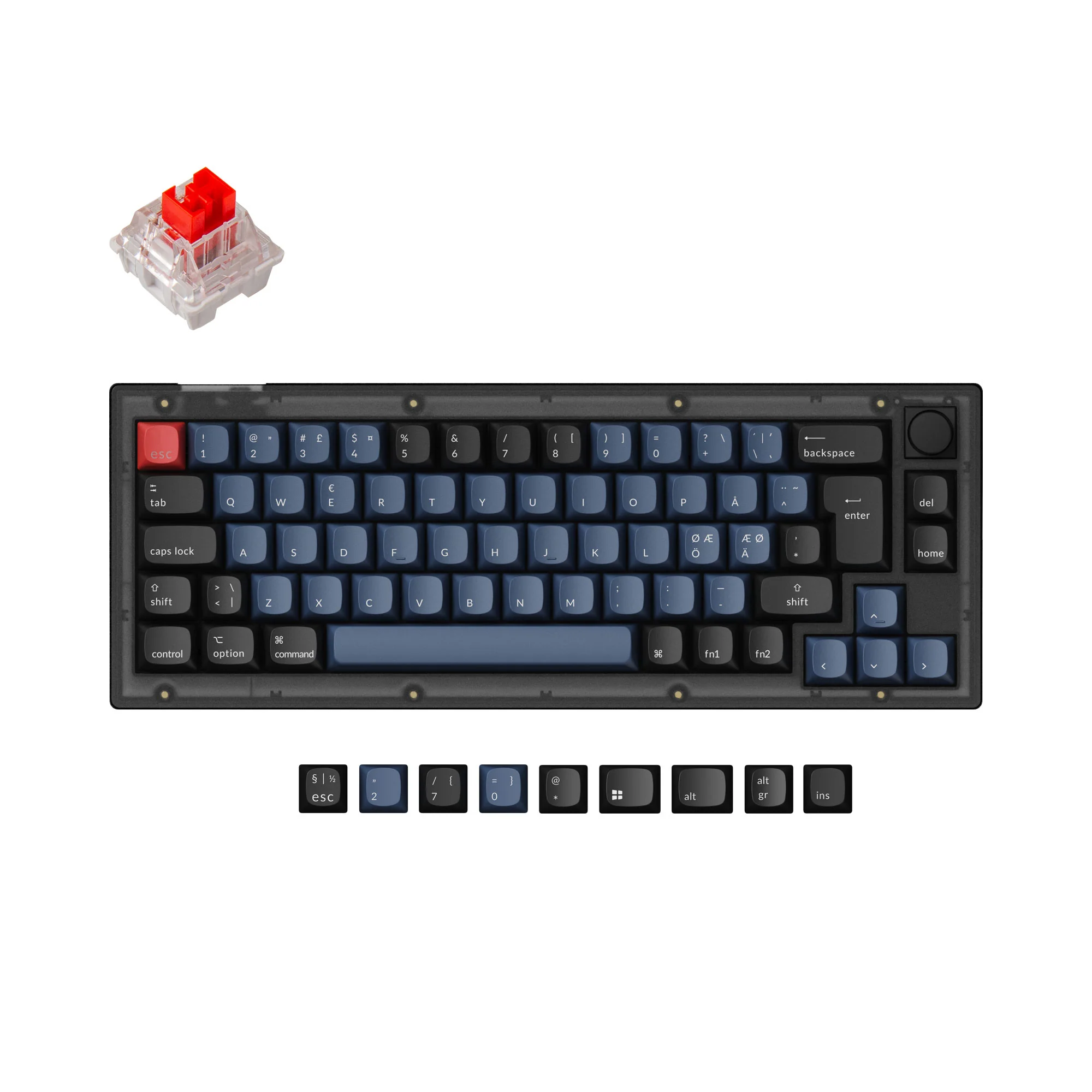 Keychron V2 QMK Teclado Mecánico Personalizado Colección de Distribución ISO