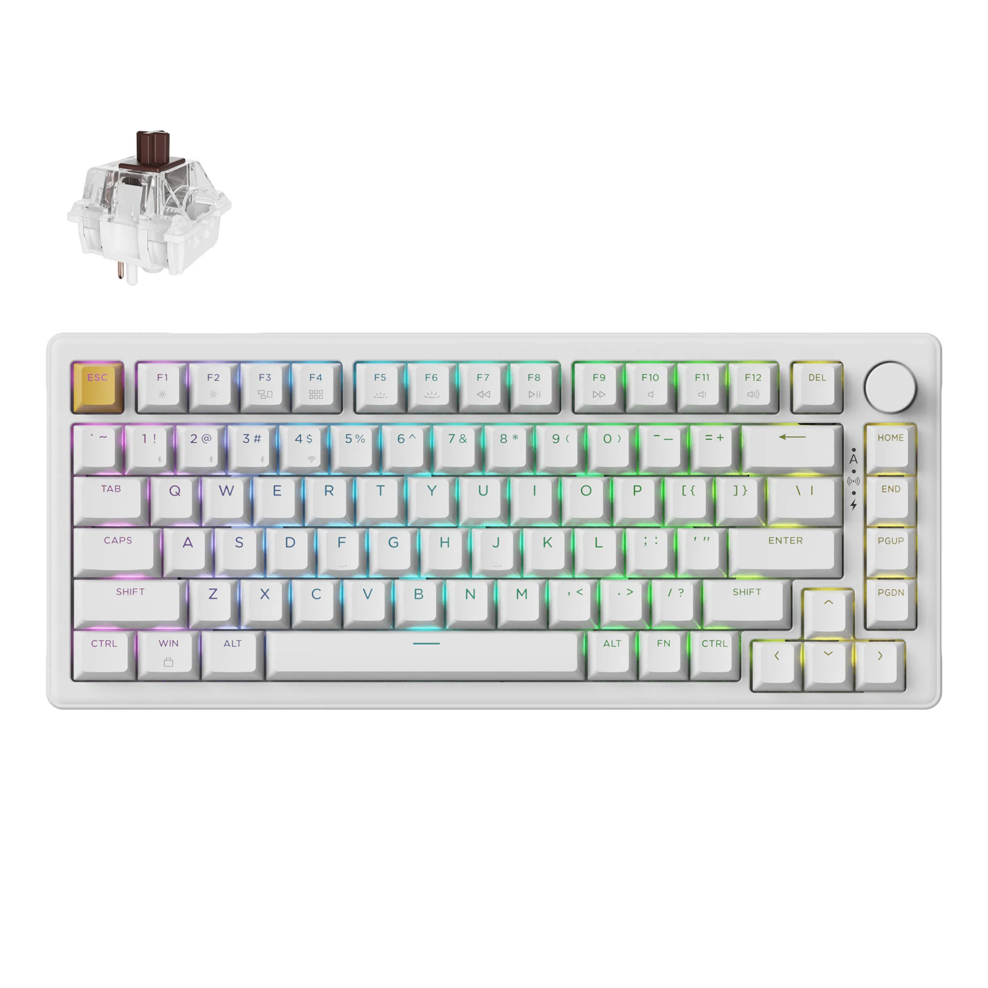 Keychron J2 QMK trådløst mekanisk tastatur