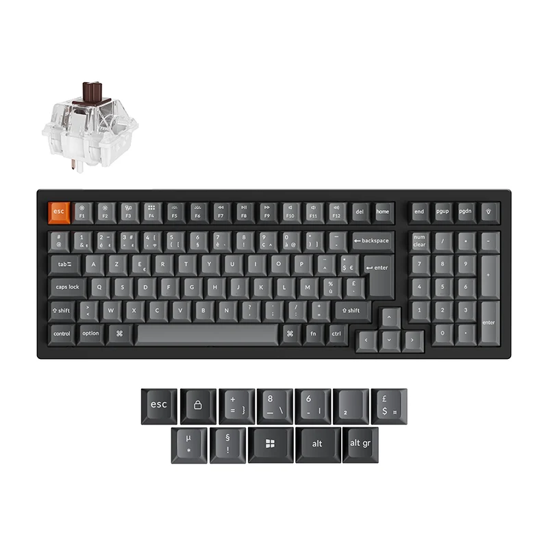 Teclado mecánico inalámbrico Keychron K4 Max QMK colección distribución ISO