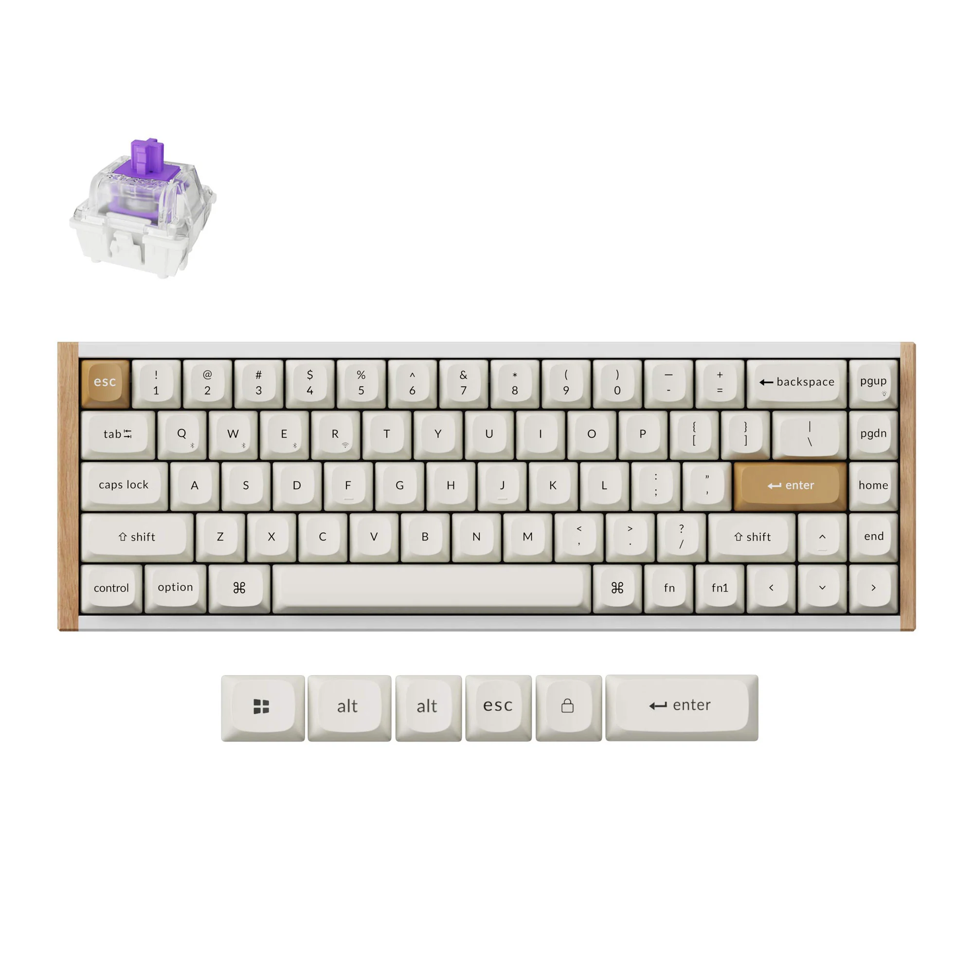 Keychron K6 HE Teclado inalámbrico con interruptor magnético