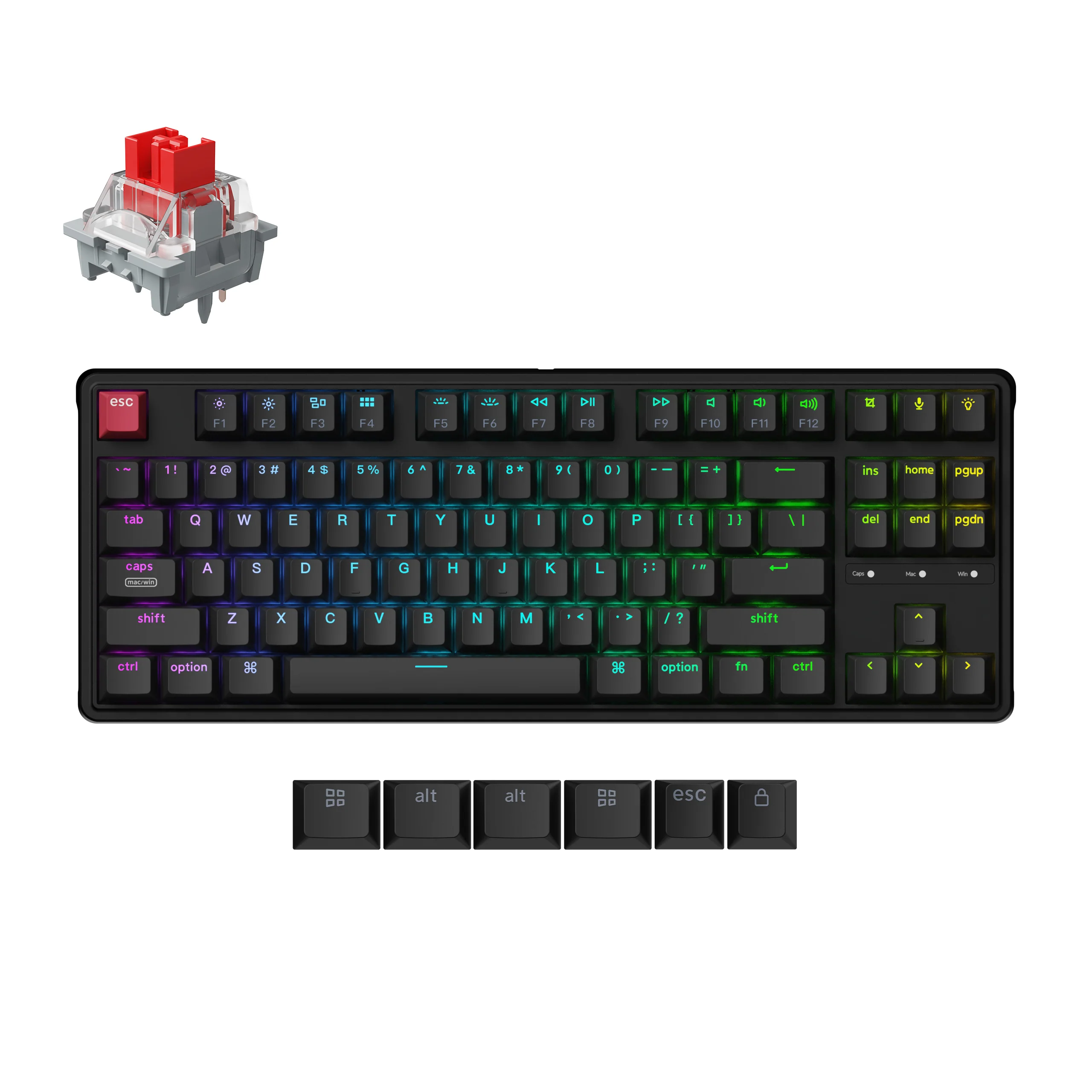 Keychron C3 Pro 8K QMK Przewodowa mechaniczna klawiatura custom