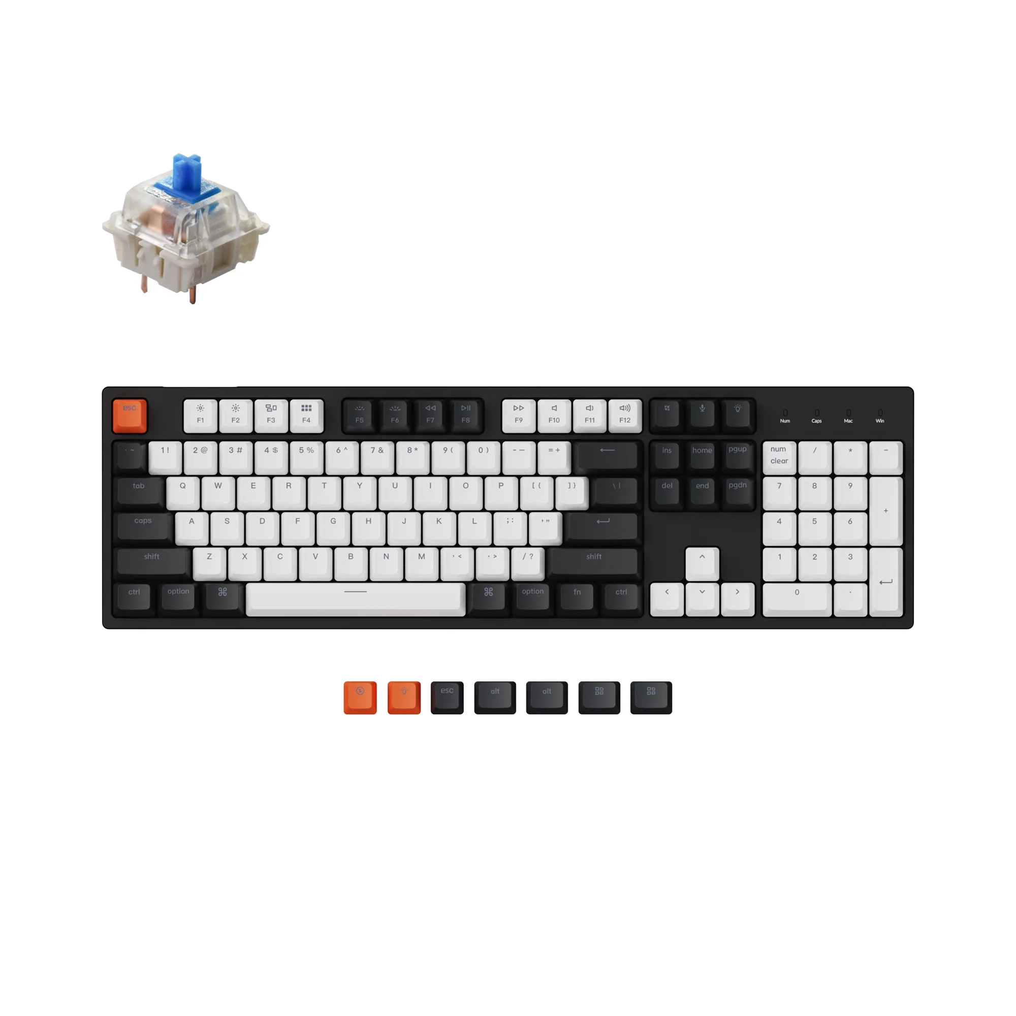 Clavier mécanique filaire Keychron C2