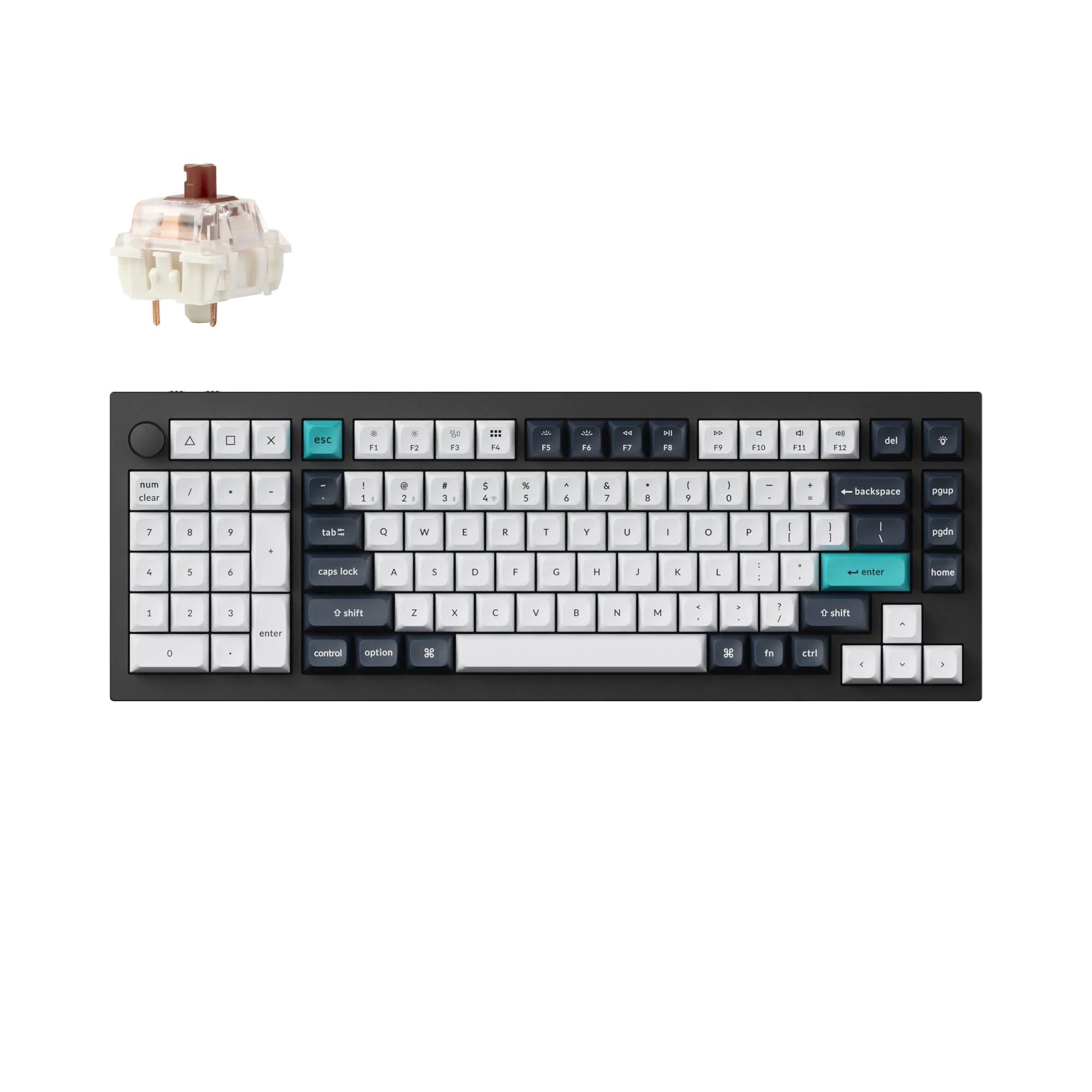 Clavier mécanique sans fil personnalisé Keychron Q12 Max QMK/VIA