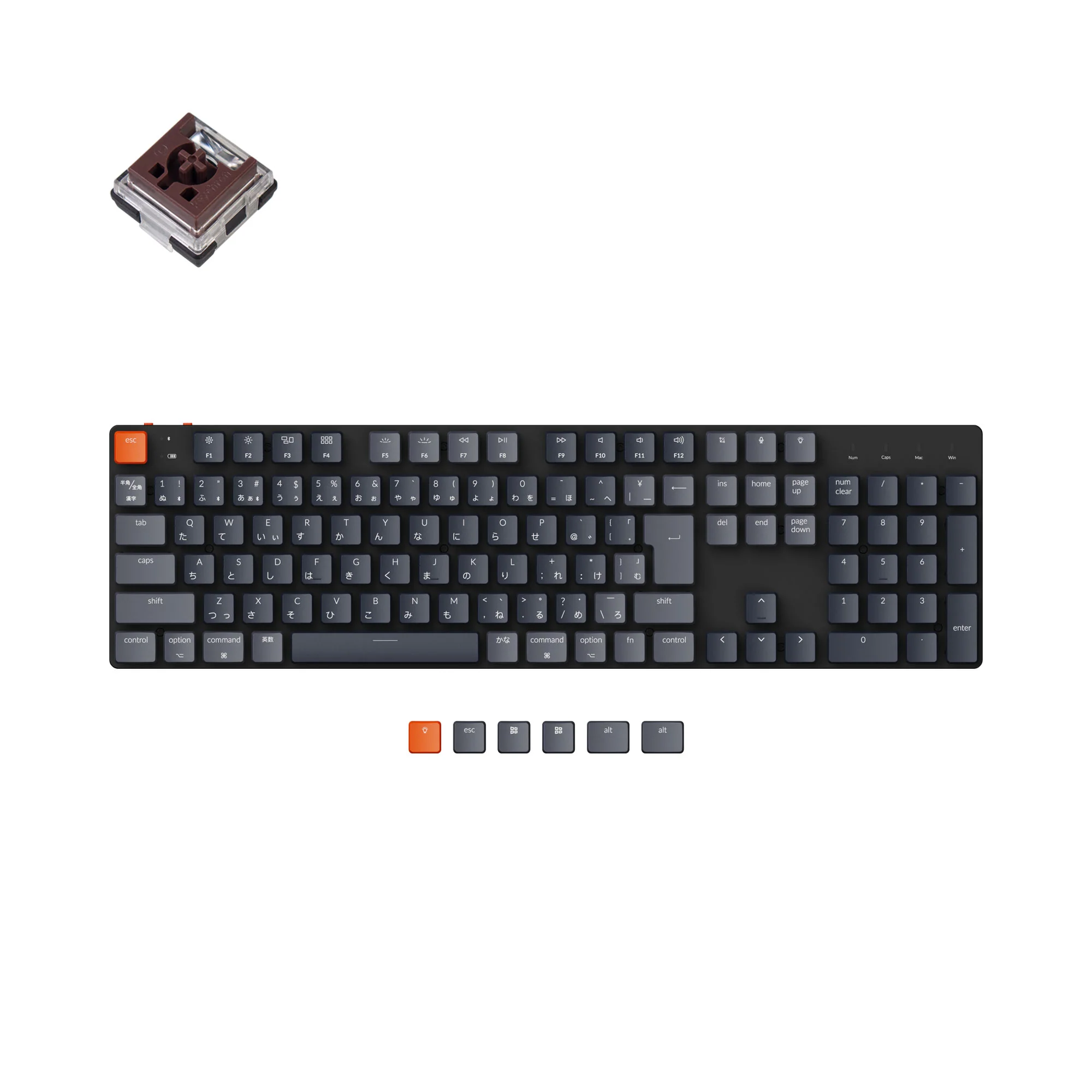 Keychron K5 SE trådløst mekanisk tastatur (japansk JIS-layout)
