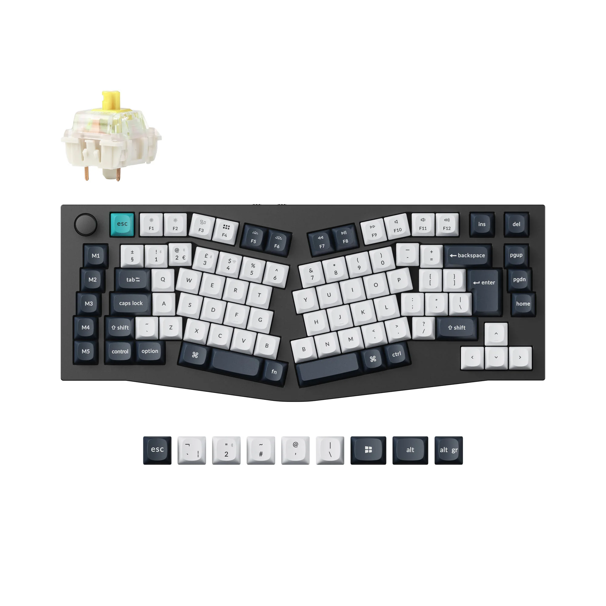 Keychron Q10 Max (Alice-asettelu) QMK mukautettu mekaaninen näppäimistö, ISO-asettelukokoelma