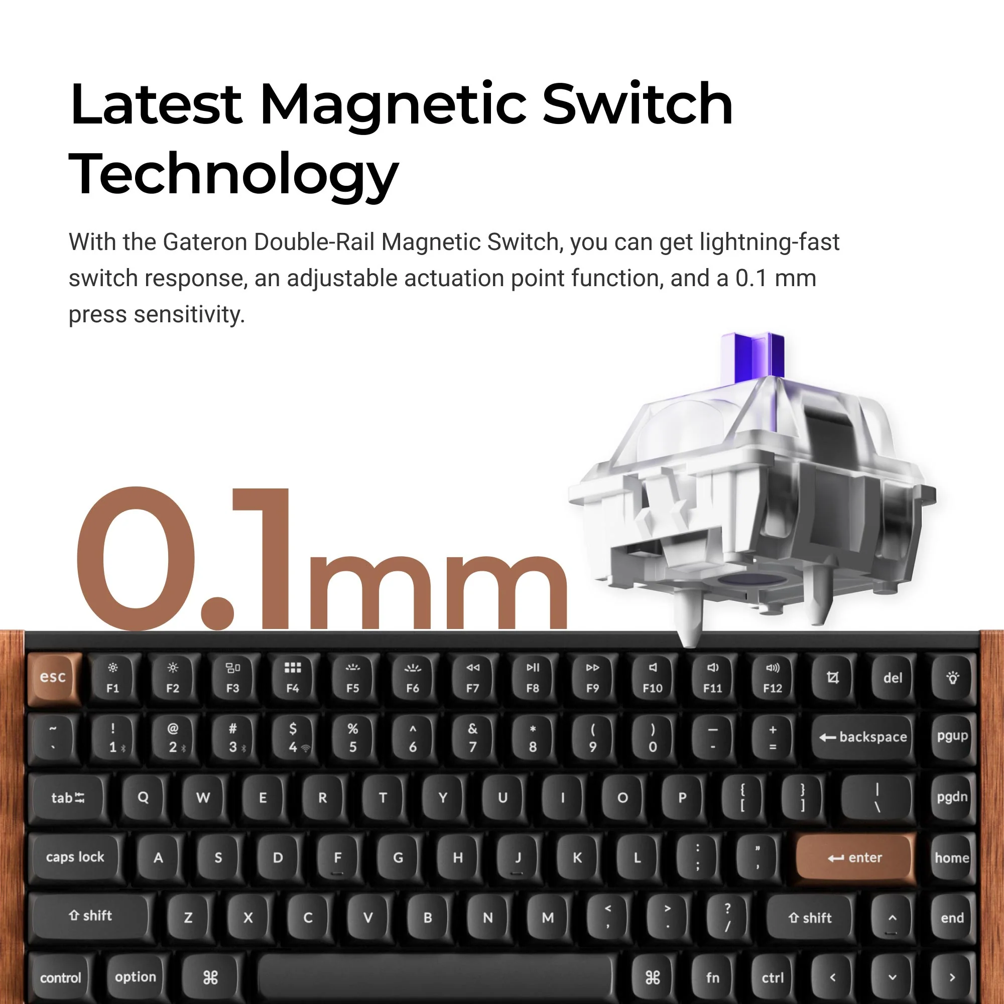 Keychron K2 HE kabellose Custom-Tastatur mit Magnetschaltern