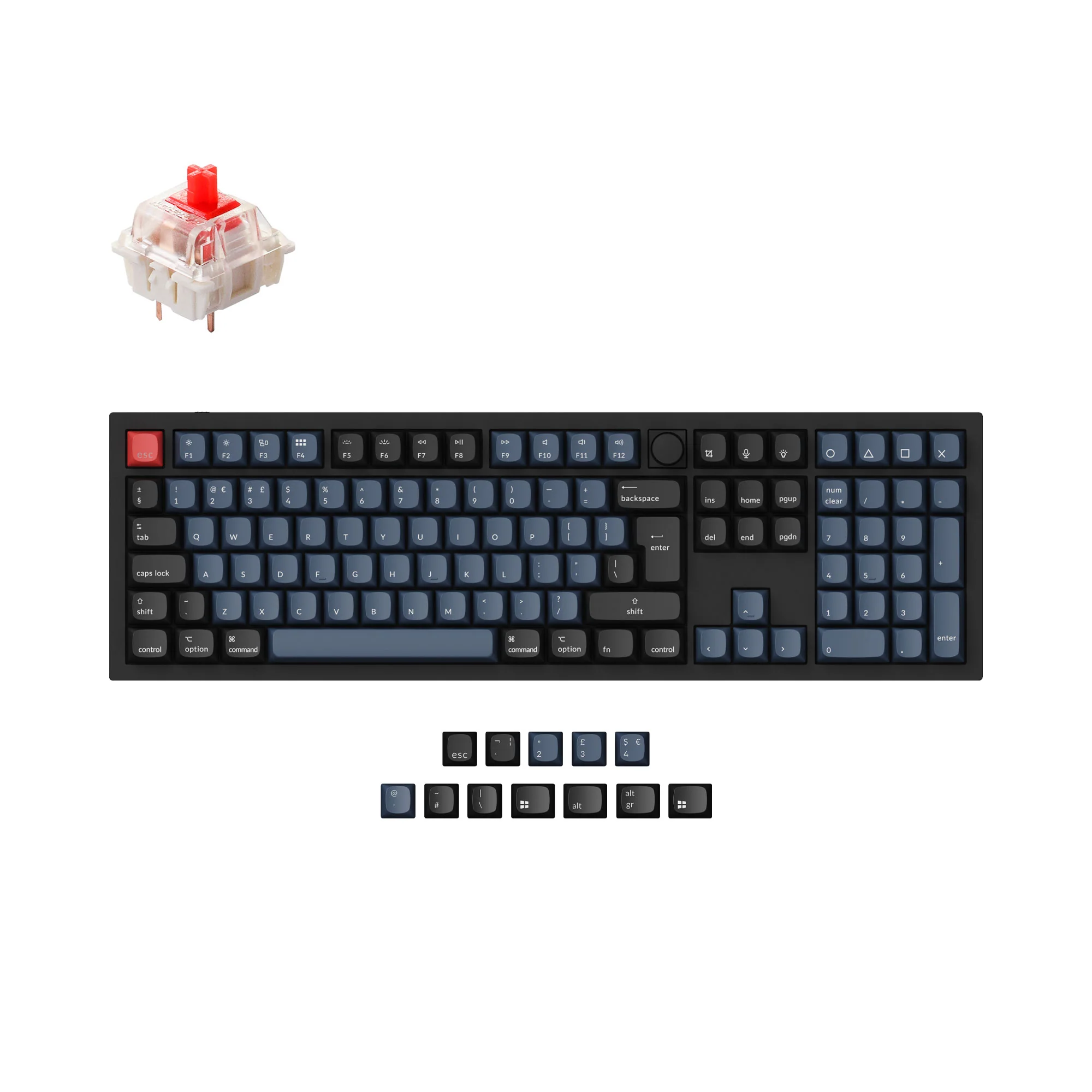 Colección de teclado mecánico personalizado Keychron Q6 QMK con distribución ISO