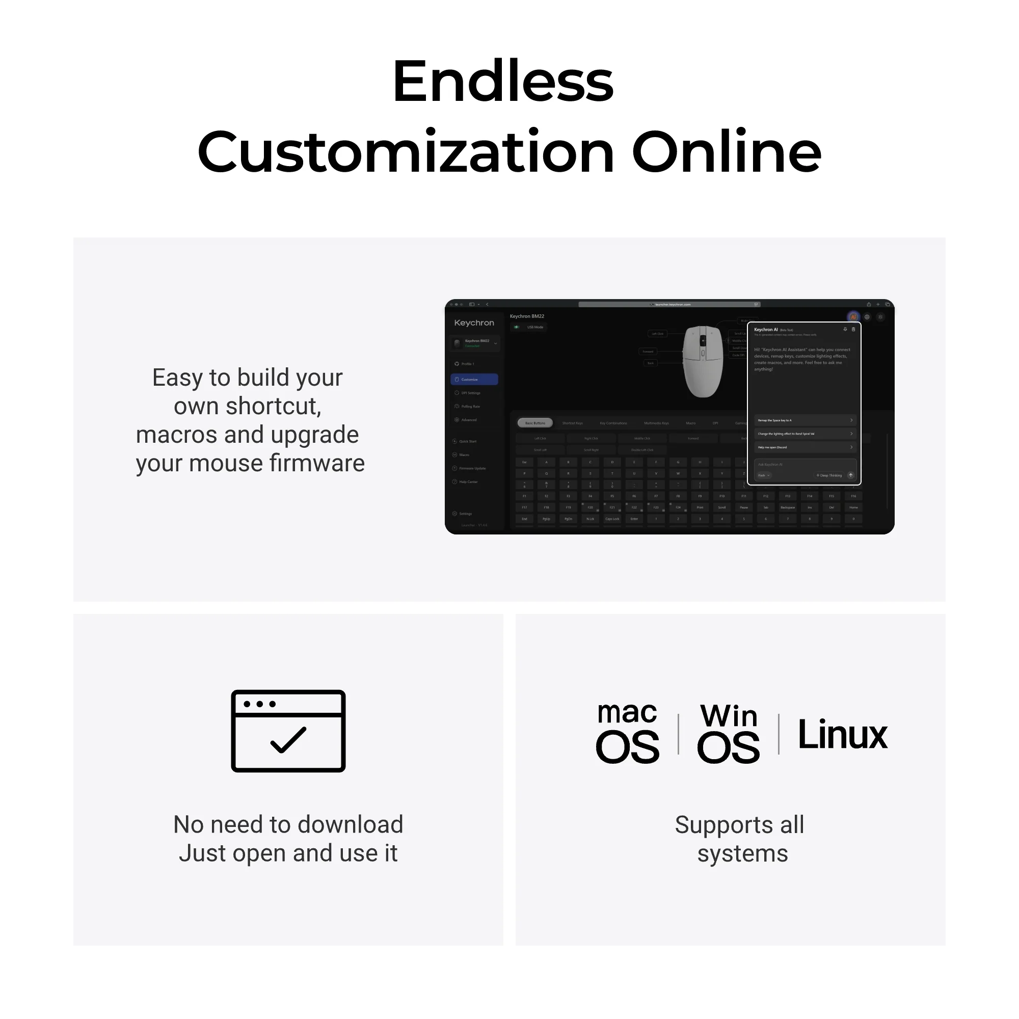 Keychron BM22 Wireless Mouse