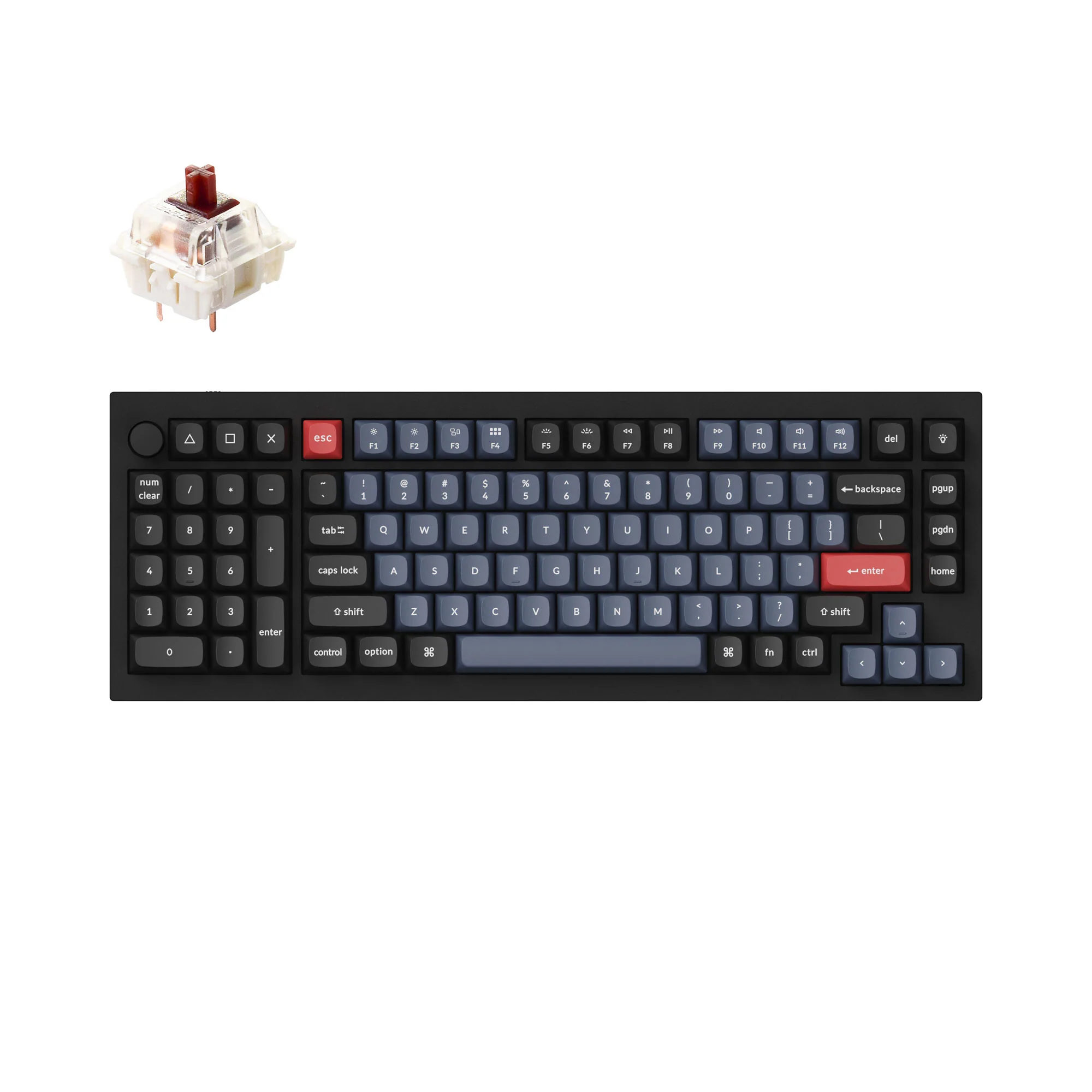 Keychron Q12 QMK Teclado Mecânico Personalizado