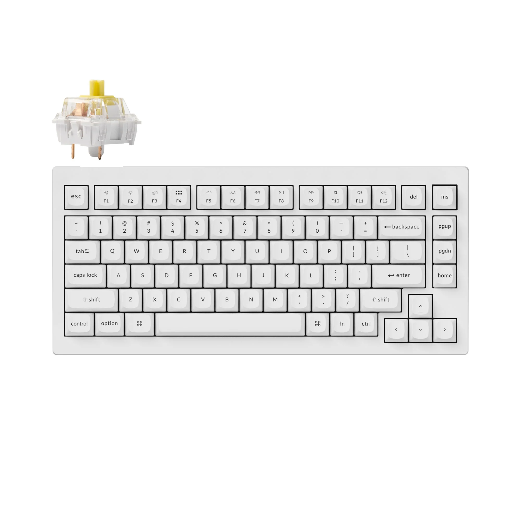 Keychron V1 QMK custom mekanisk tastatur