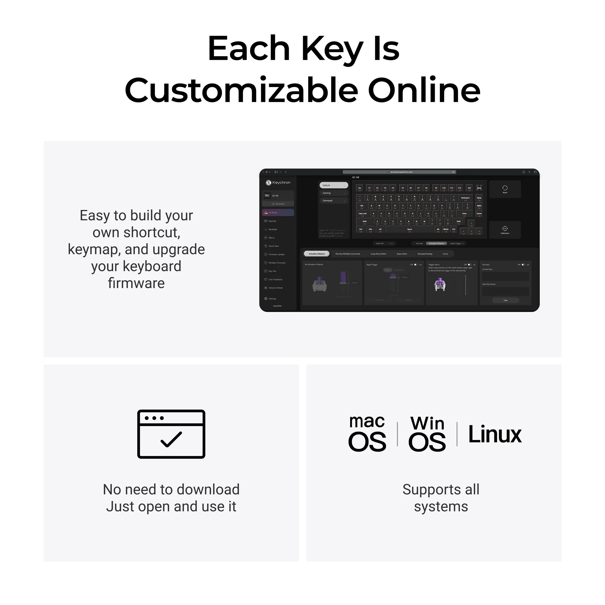 Keychron Q1 HE QMK Wireless Custom Keyboard - Copper Edition