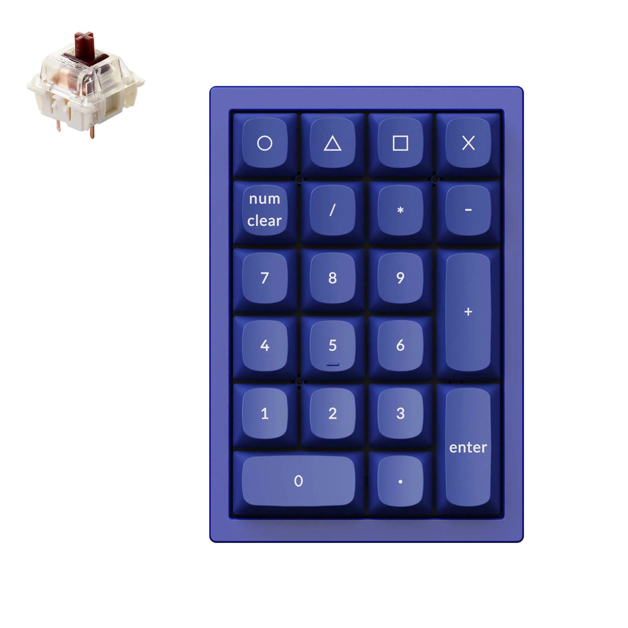 Keychron Q0 QMK Custom nummerplatta
