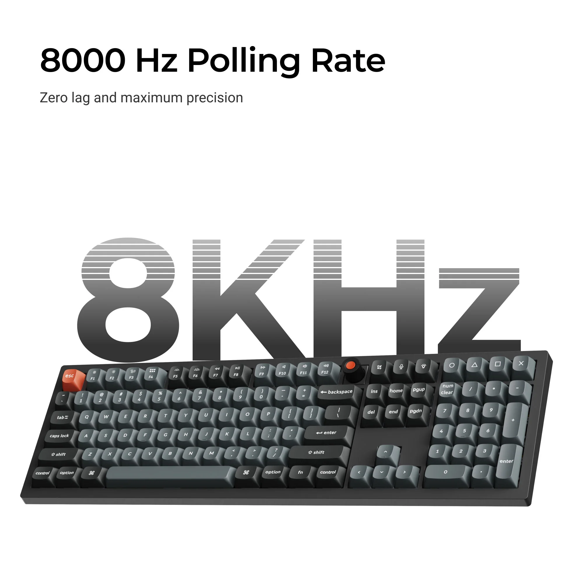 Keychron V6 8K QMK Clavier mécanique filaire personnalisable