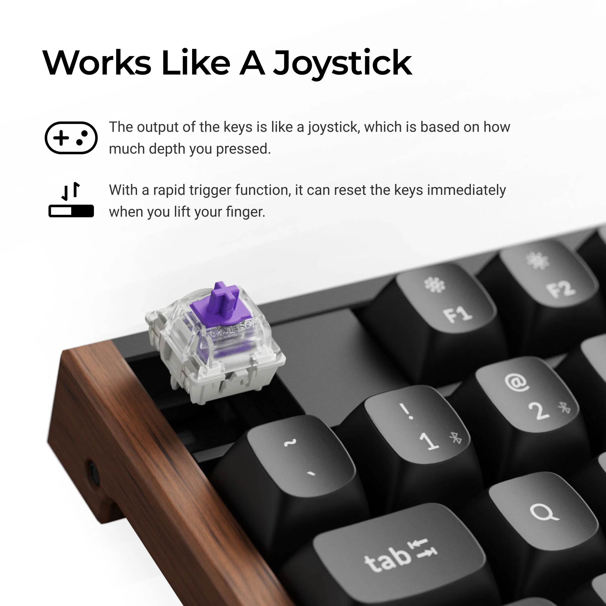Teclado Personalizado Sem Fio Keychron K10 HE com Switch Magnético