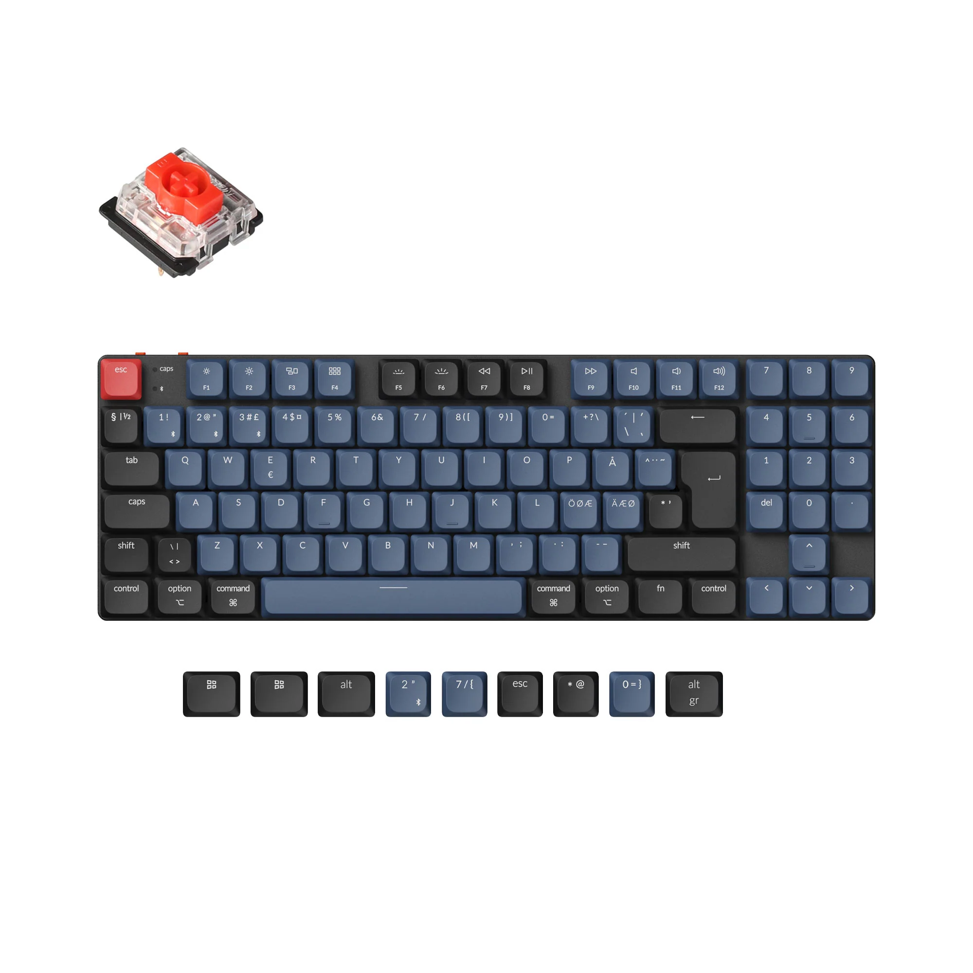 Teclado mecánico inalámbrico personalizado Keychron K13 Pro QMK/VIA - Colección de distribución ISO