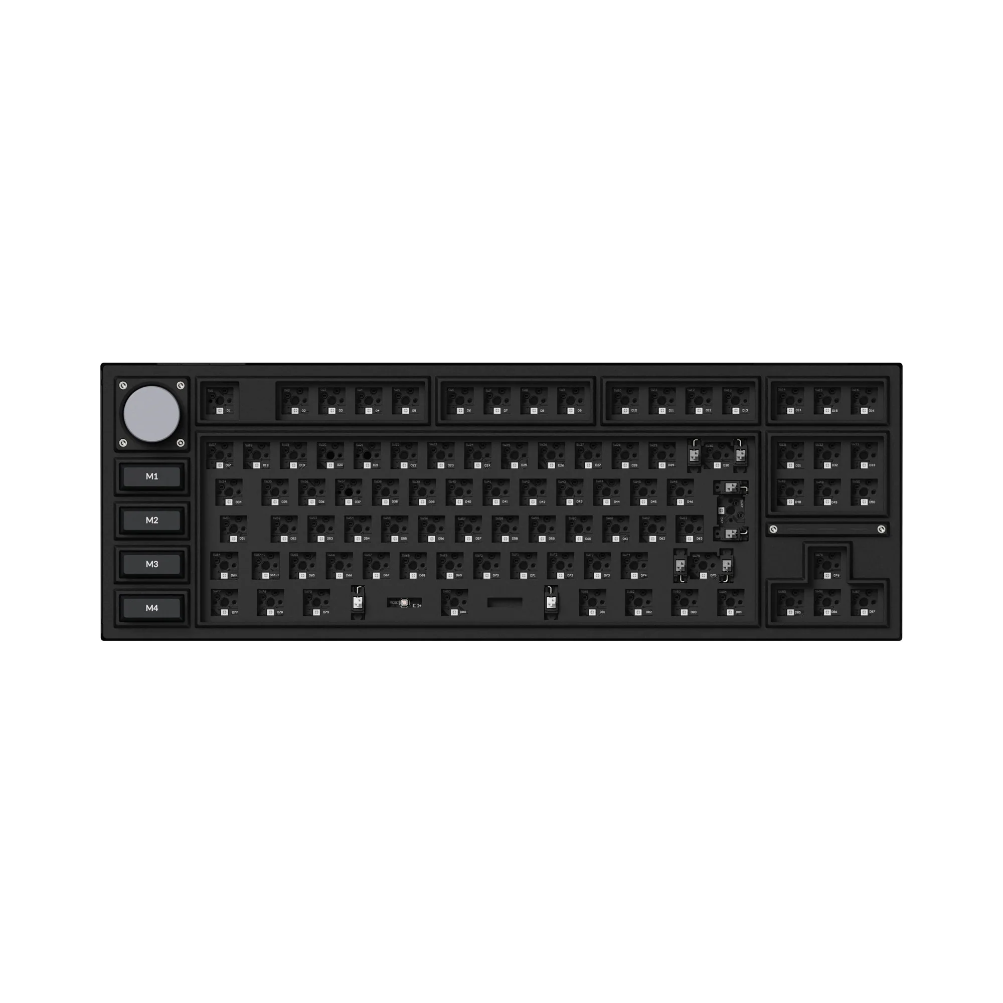 Coleção de Teclado Mecânico Personalizado Sem Fio Keychron Q3 Pro QMK/VIA com Layout ISO