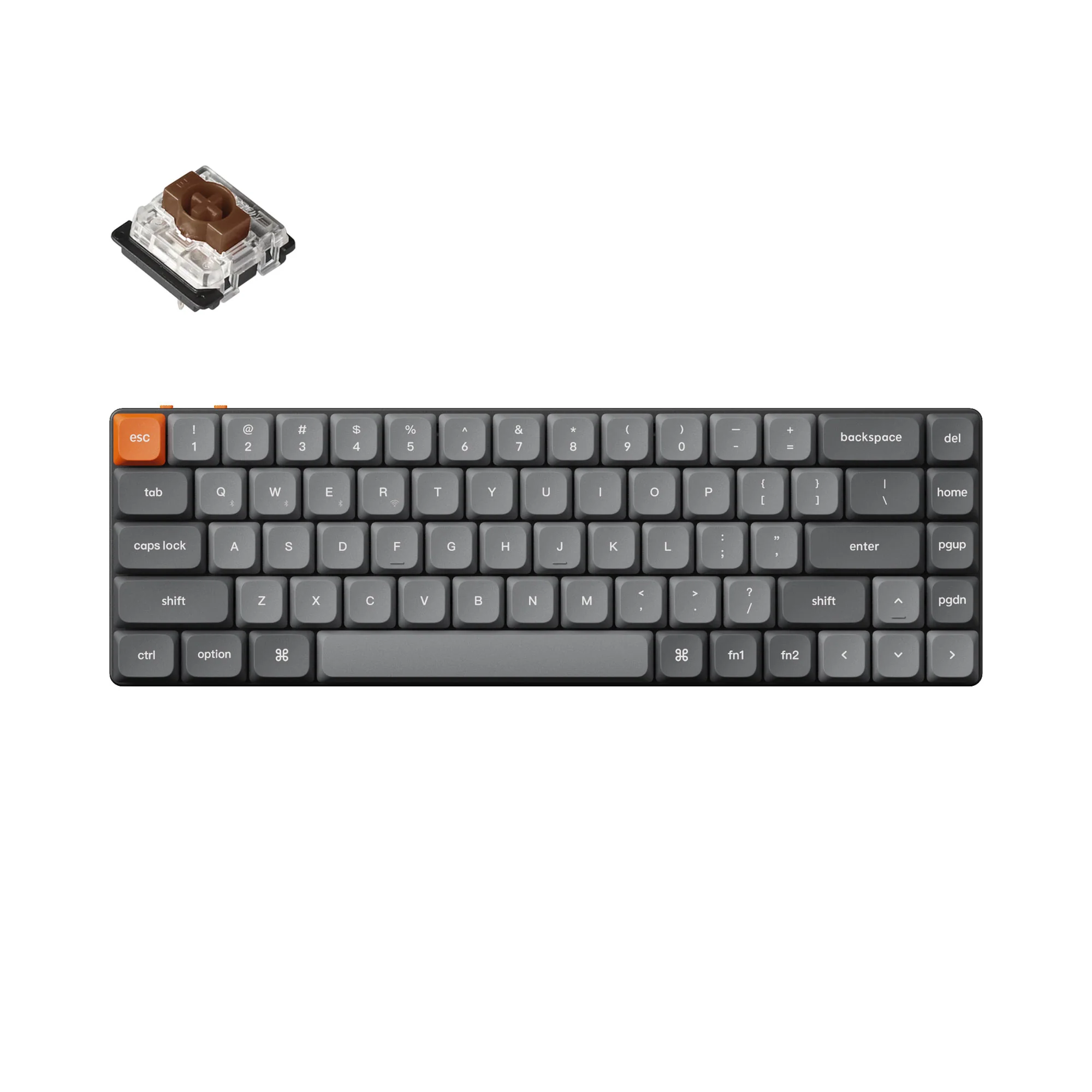 Keychron K7 Max QMK/VIA langaton mukautettu mekaaninen näppäimistö