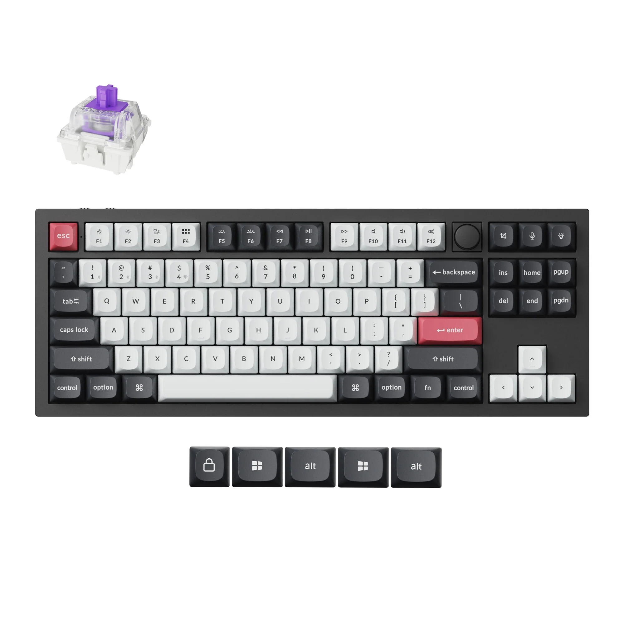 Teclado personalizado sem fio QMK Keychron Q3 HE
