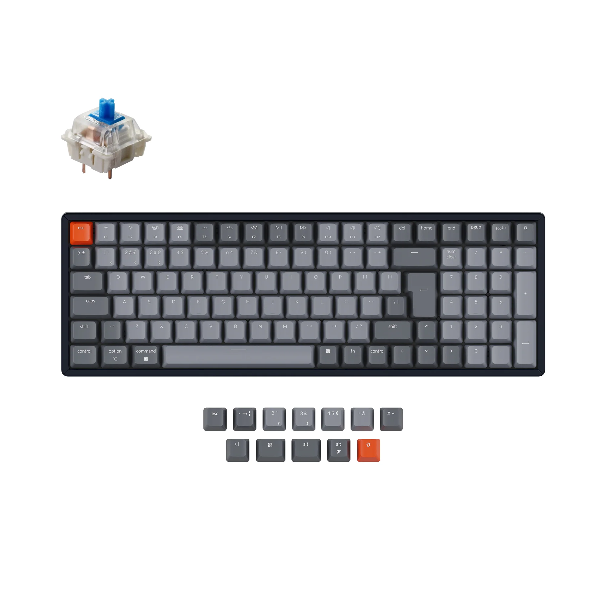 Clavier mécanique sans fil Keychron K4 (disposition ISO UK) - Version 2