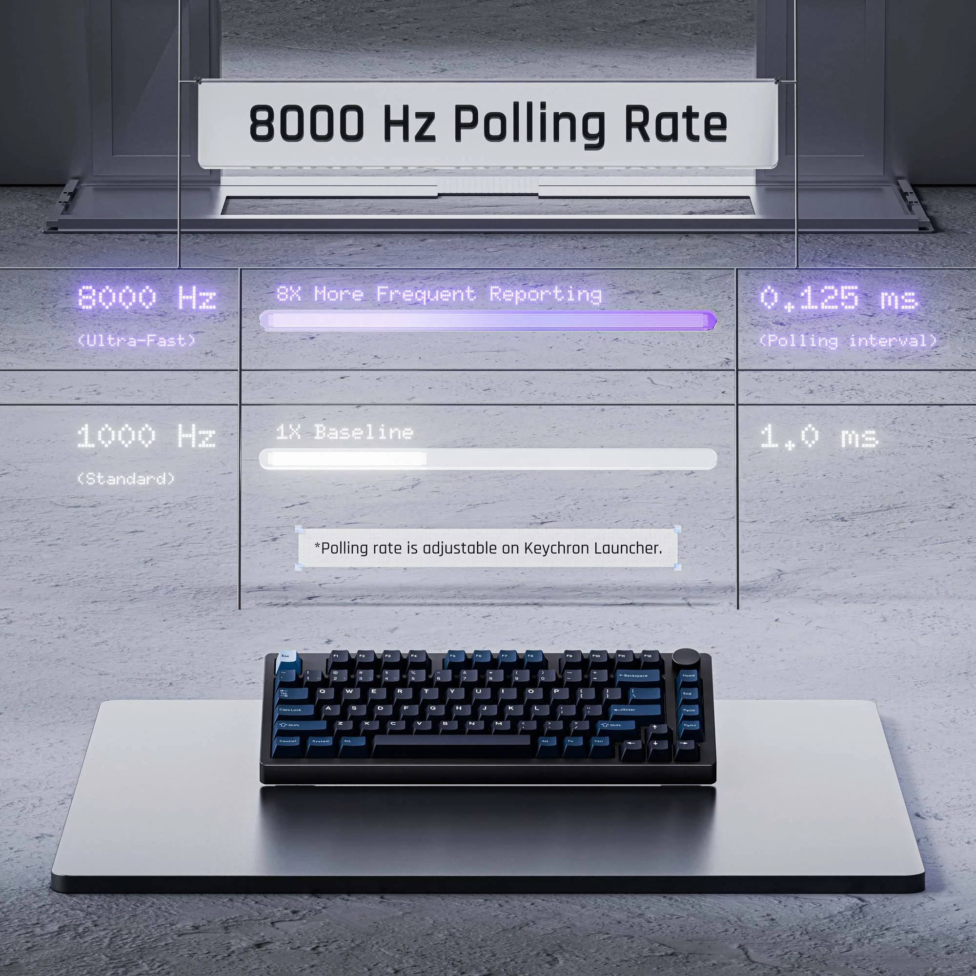 Keychron J10 Ultra 8K Bezprzewodowa Konfigurowalna Klawiatura Mechaniczna