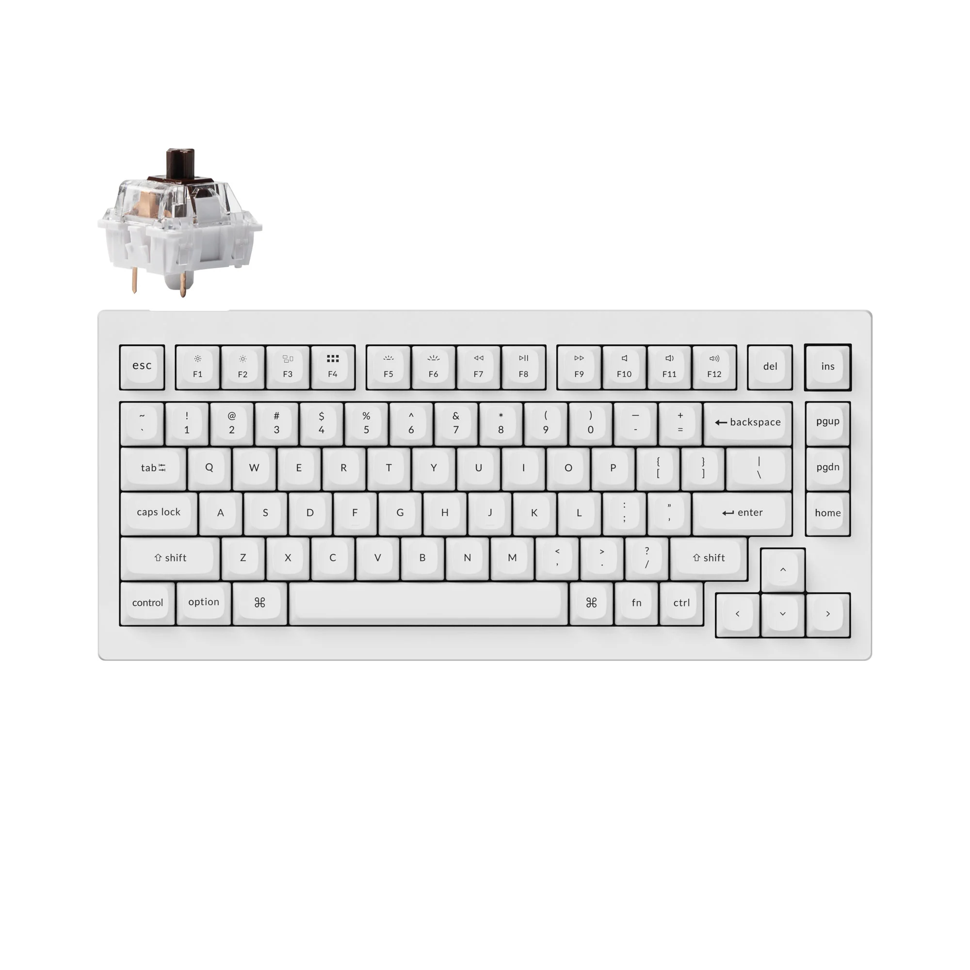 Keychron V1 QMK custom mekanisk tastatur