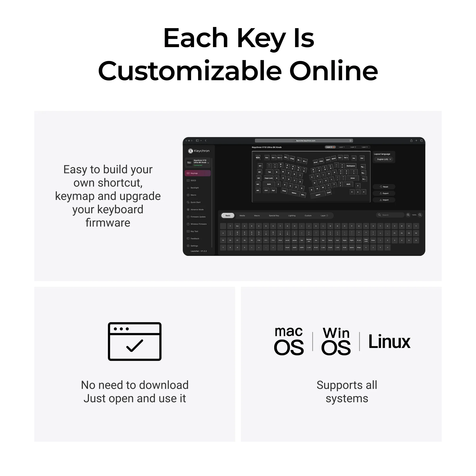 Keychron V10 Ultra 8K Wireless Custom Mechanical Keyboard