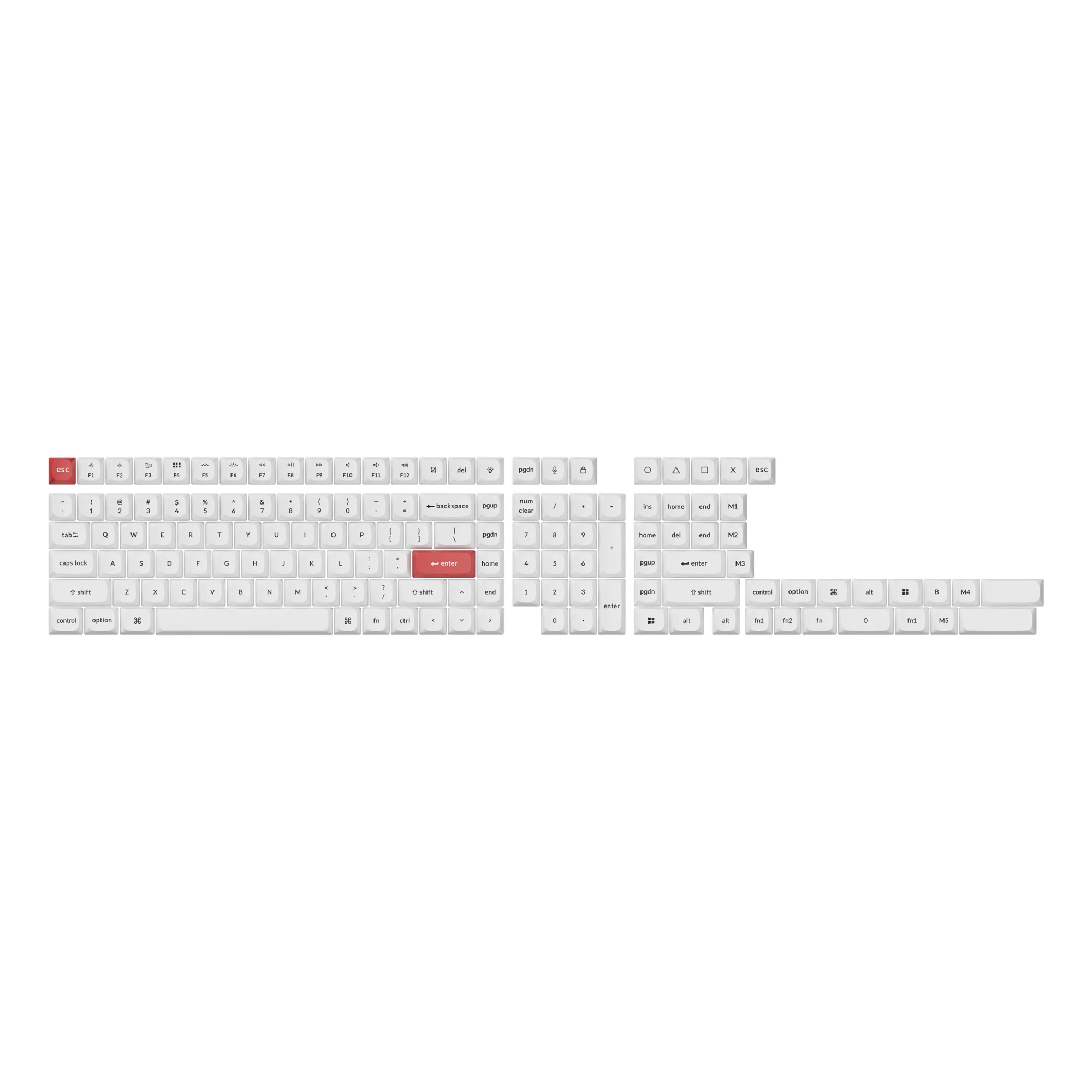 Double Shot PBT OSA Komplet Keycap-sæt