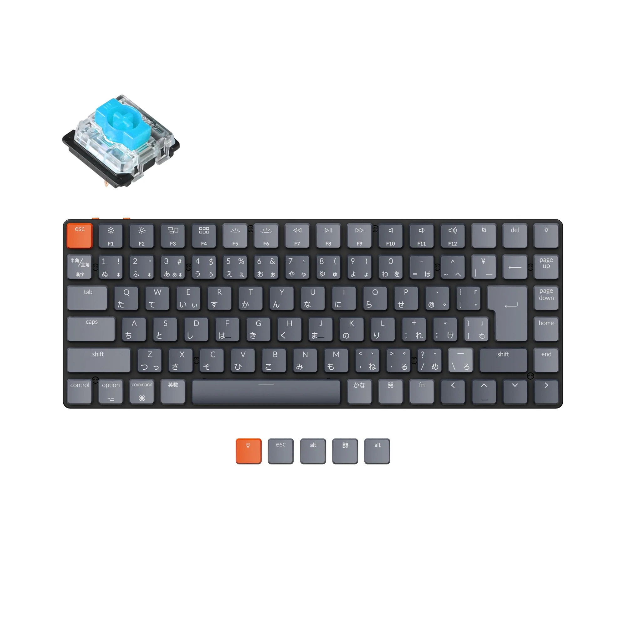 Keychron K3 Ultra-slim draadloos mechanisch toetsenbord (Japanse JIS-indeling) - Versie 2