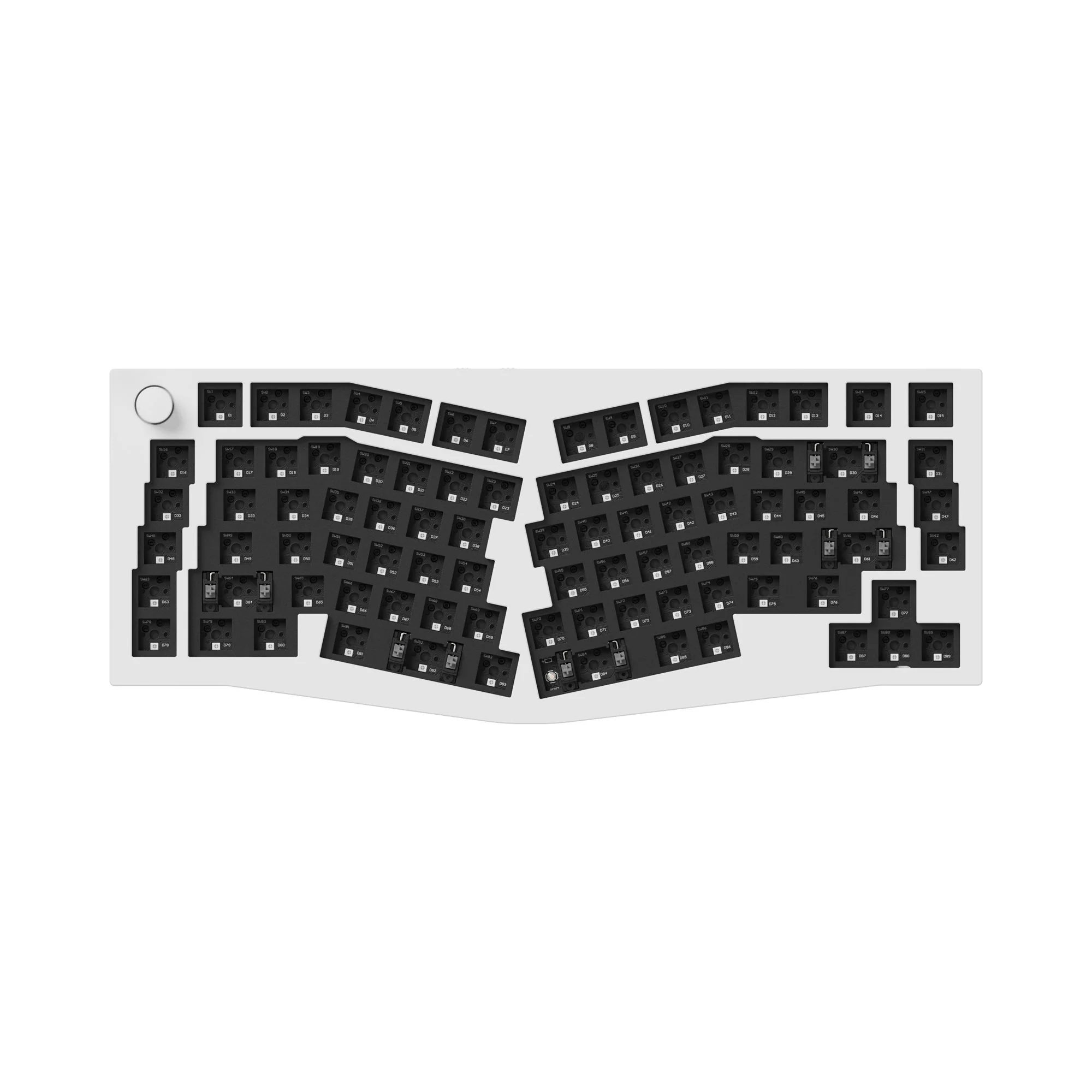 Teclado Mecânico Personalizado Sem Fio Keychron Q10 Pro (Layout Alice) QMK/VIA