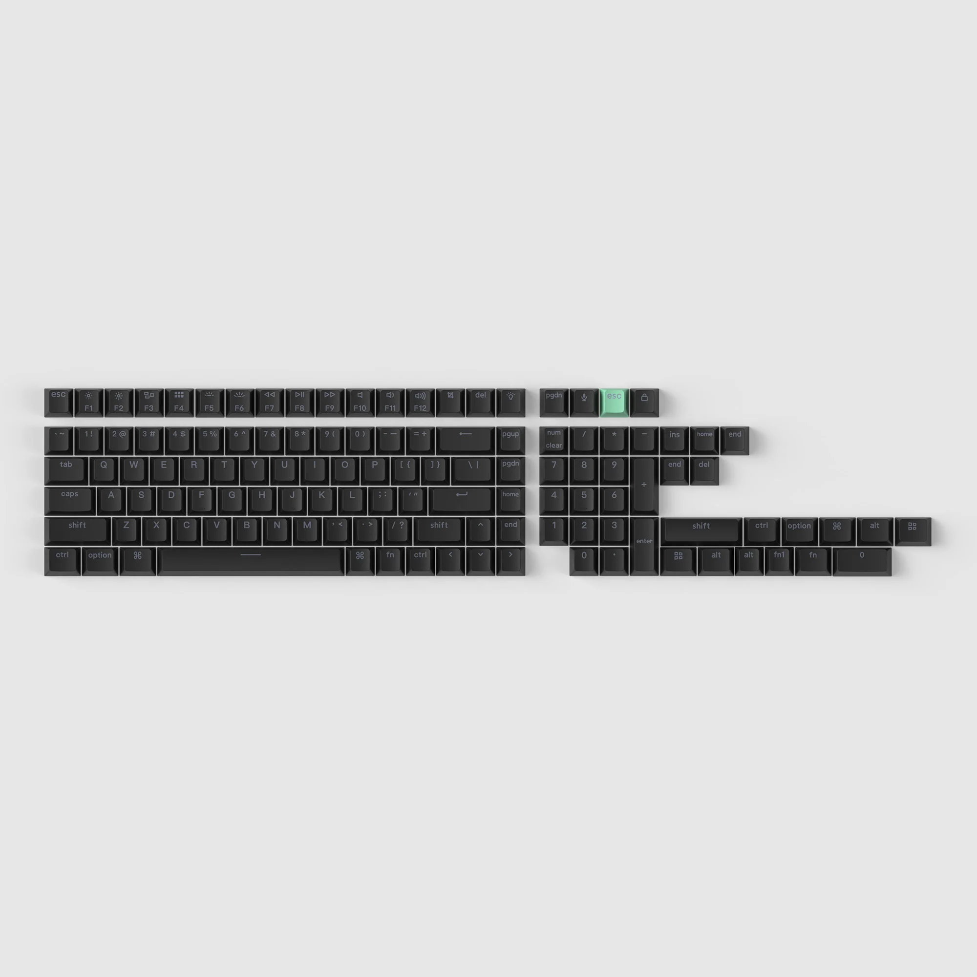 Set de teclas PBT de doble inyección translúcidas con perfil Cherry