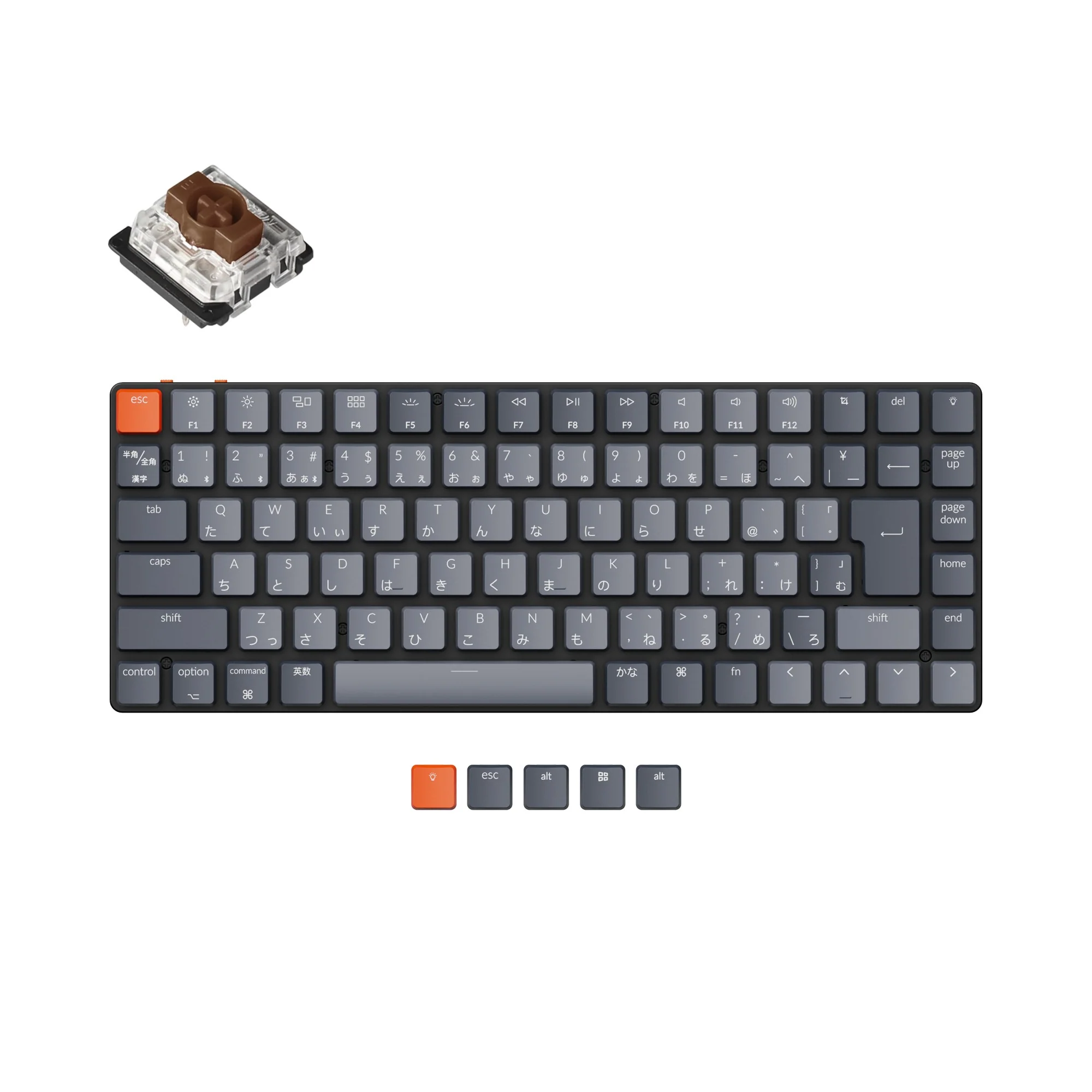 Keychron K3 Ultra-slim draadloos mechanisch toetsenbord (Japanse JIS-indeling) - Versie 2