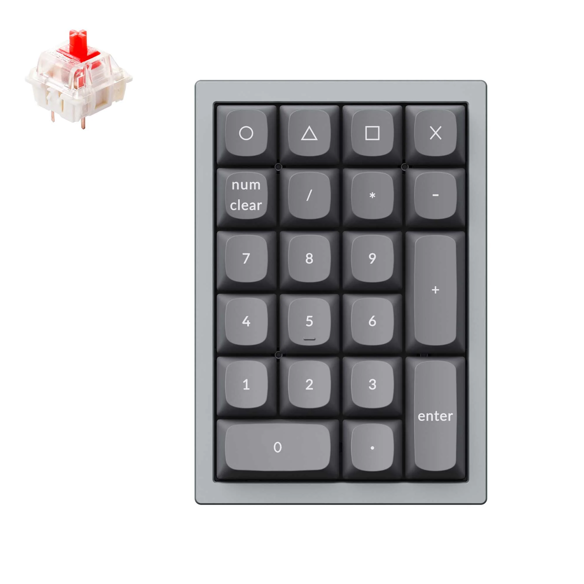 Keychron Q0 QMK Custom nummerplatta