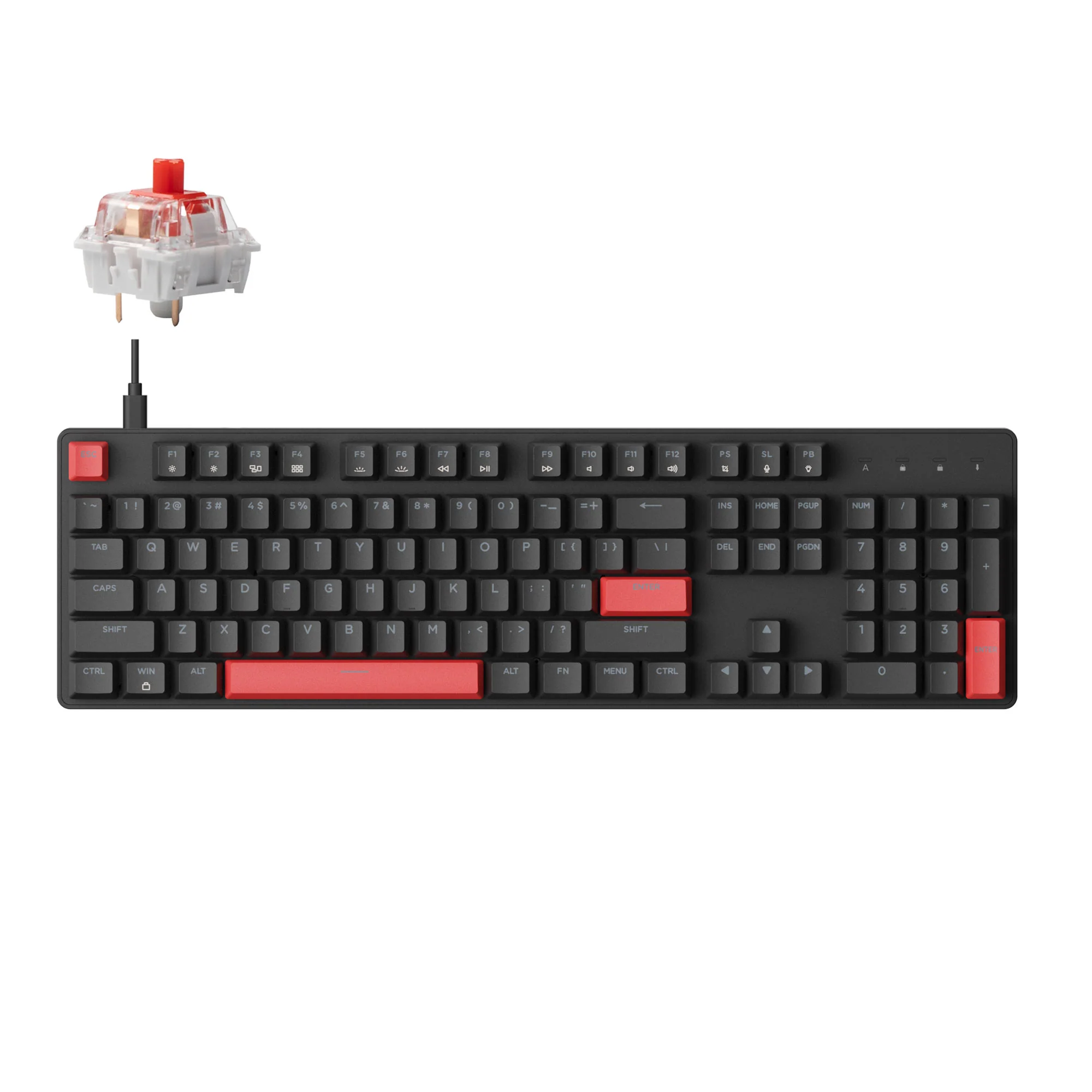 Lemokey X2 QMK bedraad mechanisch toetsenbord