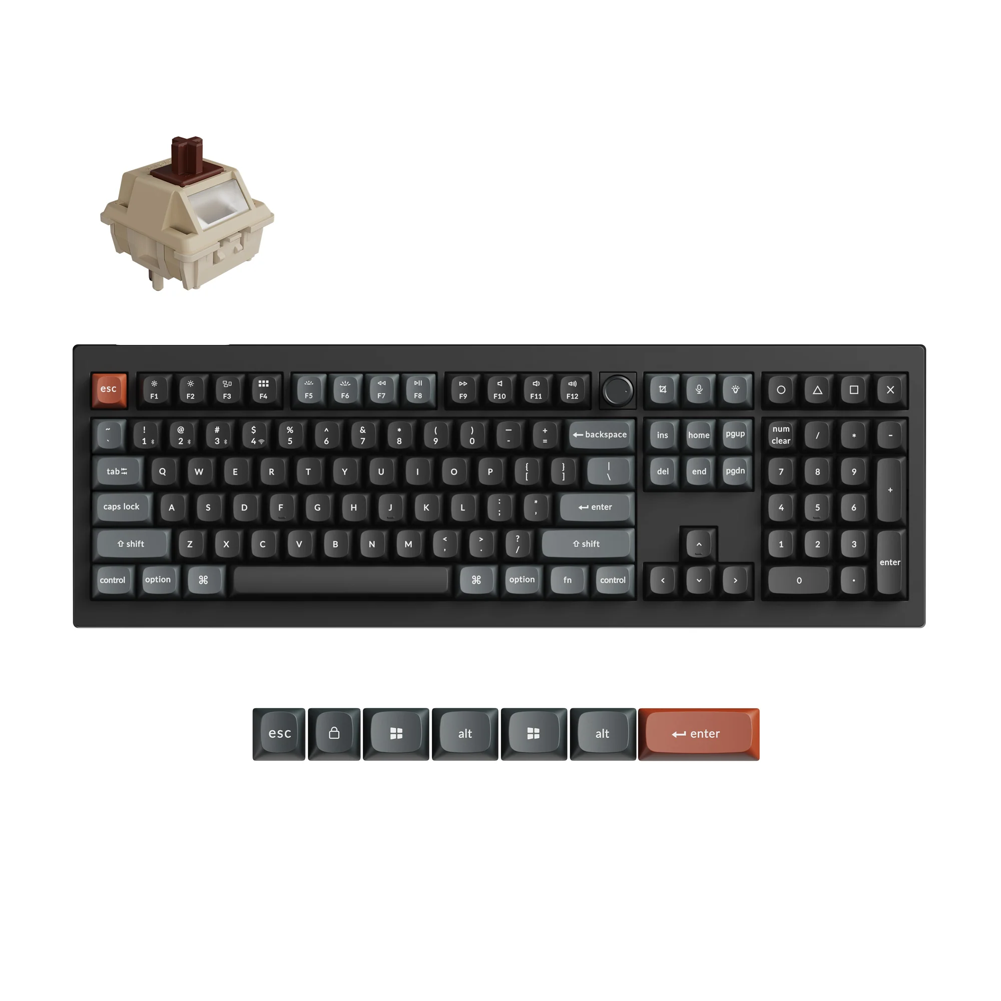 Teclado mecánico personalizado inalámbrico Keychron V6 Ultra 8K