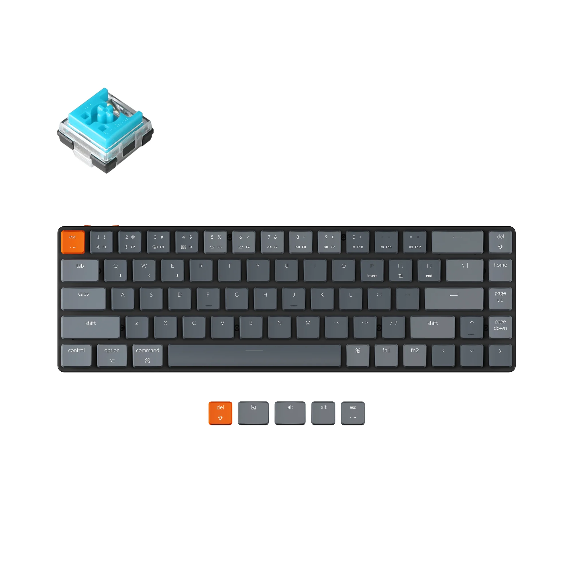 Teclado mecánico inalámbrico ultradelgado Keychron K7